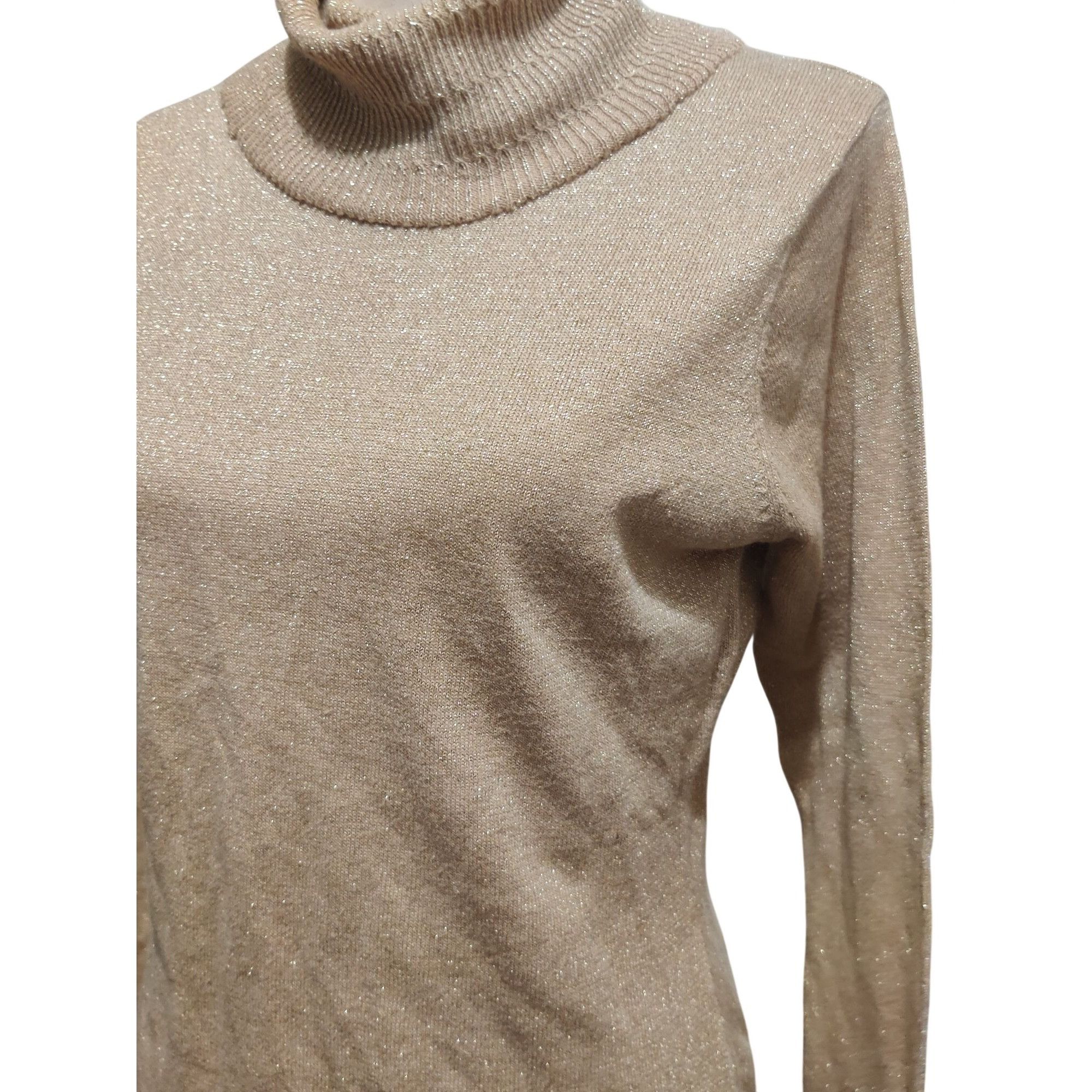 Vintage Kathie Lee Collection M Womens Sweater Gold Vintage Metallic Size M / US 6-8 / IT 42-44 - 12 Thumbnail