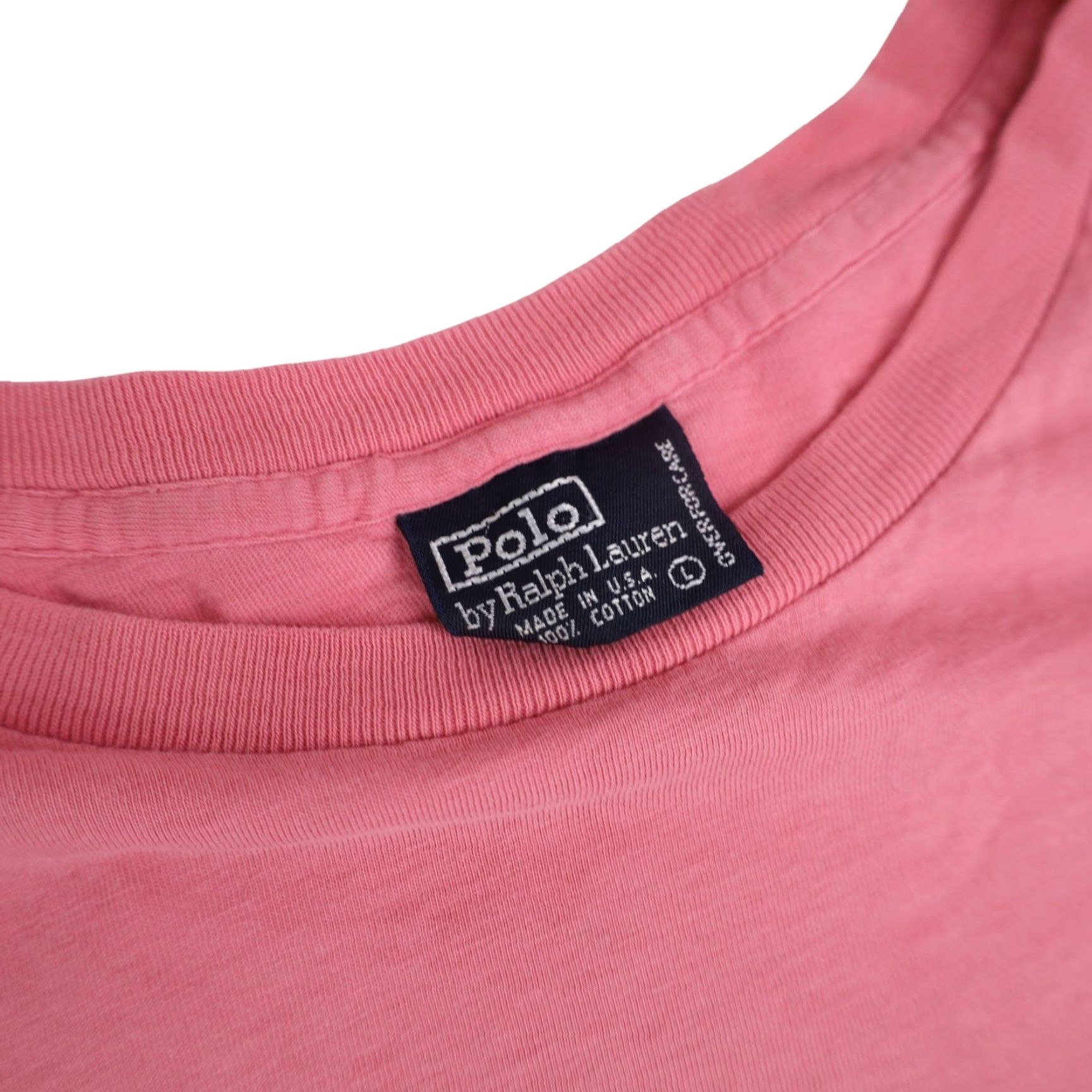 Polo Ralph Lauren VINTAGE Polo Ralph Lauren Mens Shirt Pink Large Classic Pocket Tee Mens Size US L / EU 52-54 / 3 - 5 Thumbnail