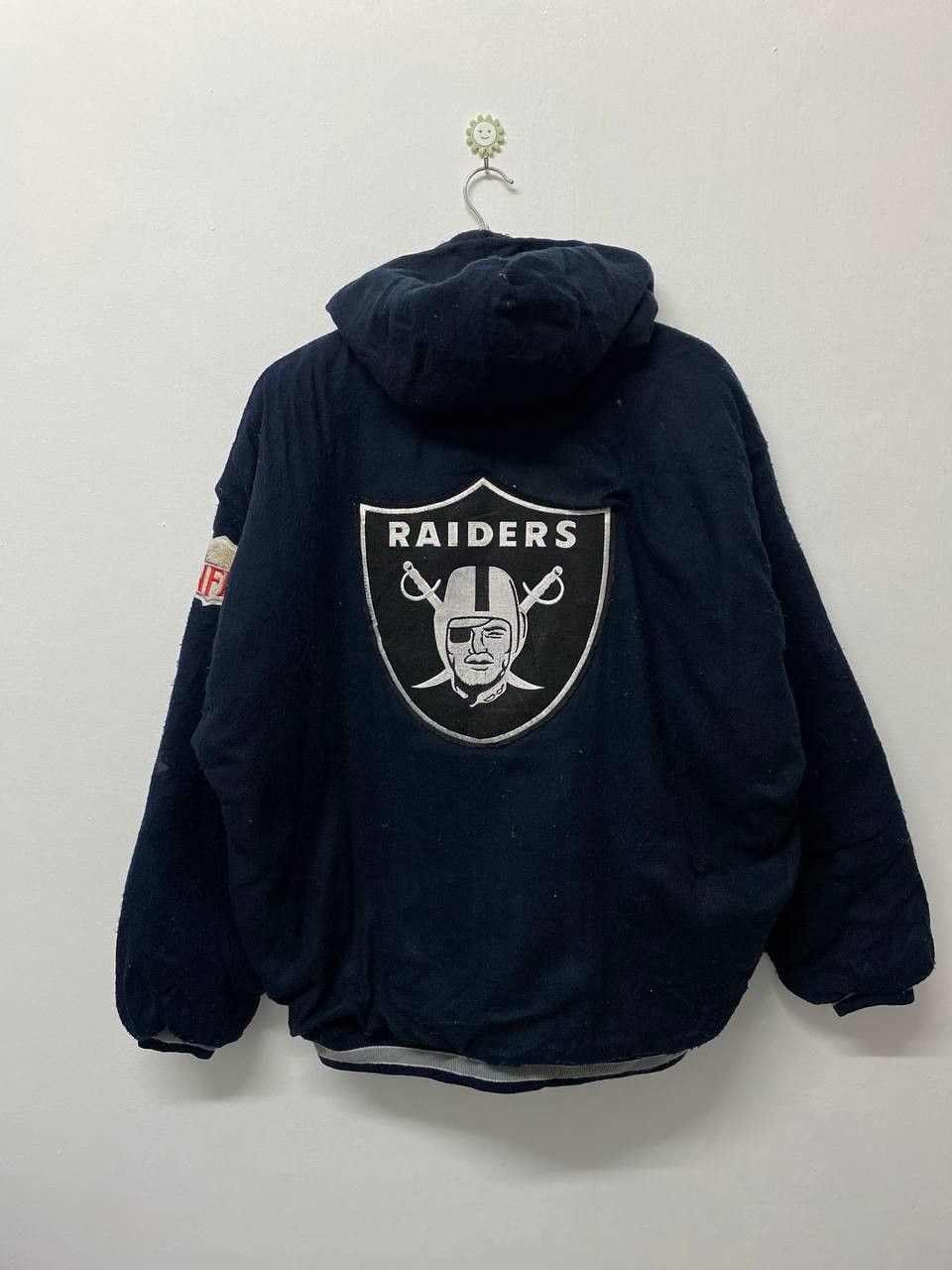 NFL vintage nfl oakland raiders big logo back bomber jacket Size US XL / EU 56 / 4 - 1 Thumbnail