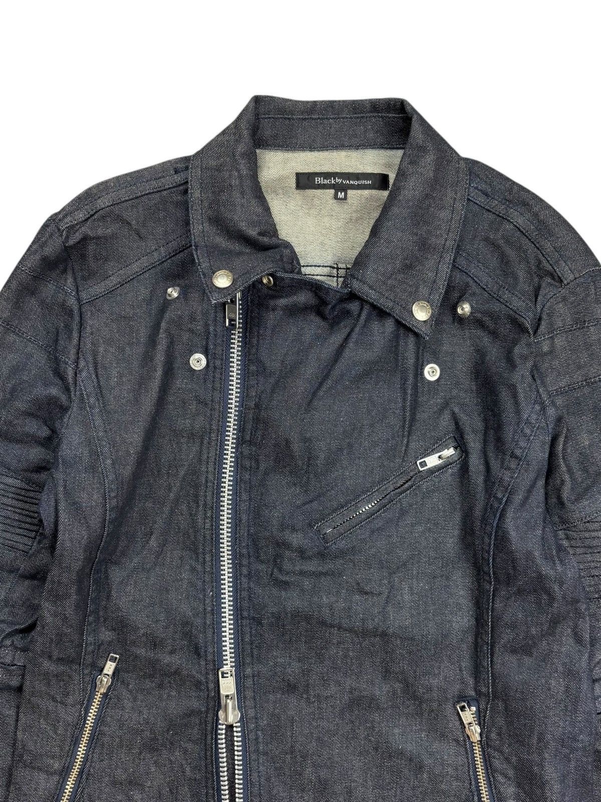 Isamu Katayama Backlash 2000s Black by Vanquish - Rider Denim Jacket Size US M / EU 48-50 / 2 - 8 Thumbnail