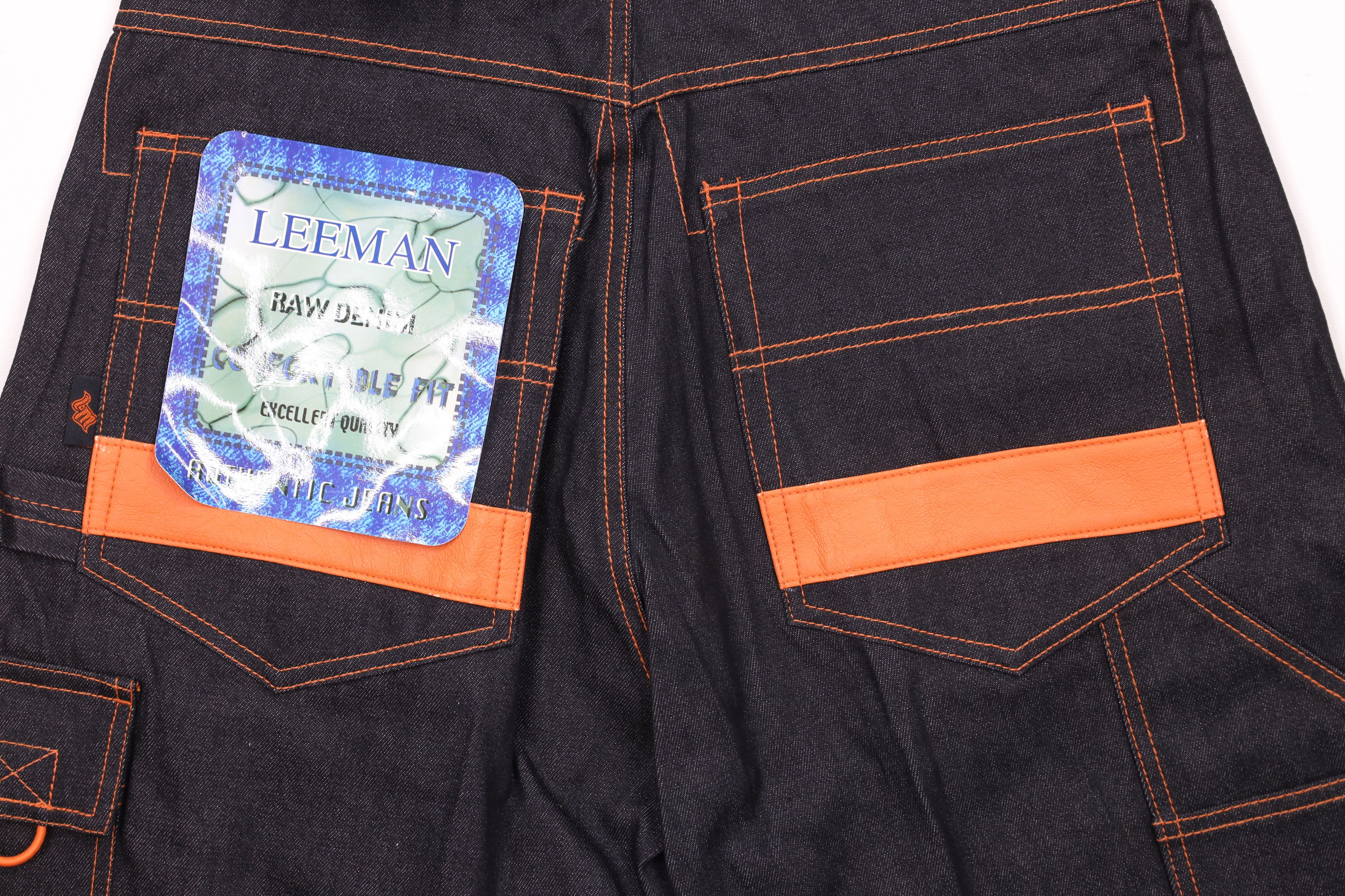 Vintage Deadstock Vintage 90s Streetwear Denim Jean Shorts Black Size US 32 / EU 48 - 11 Thumbnail