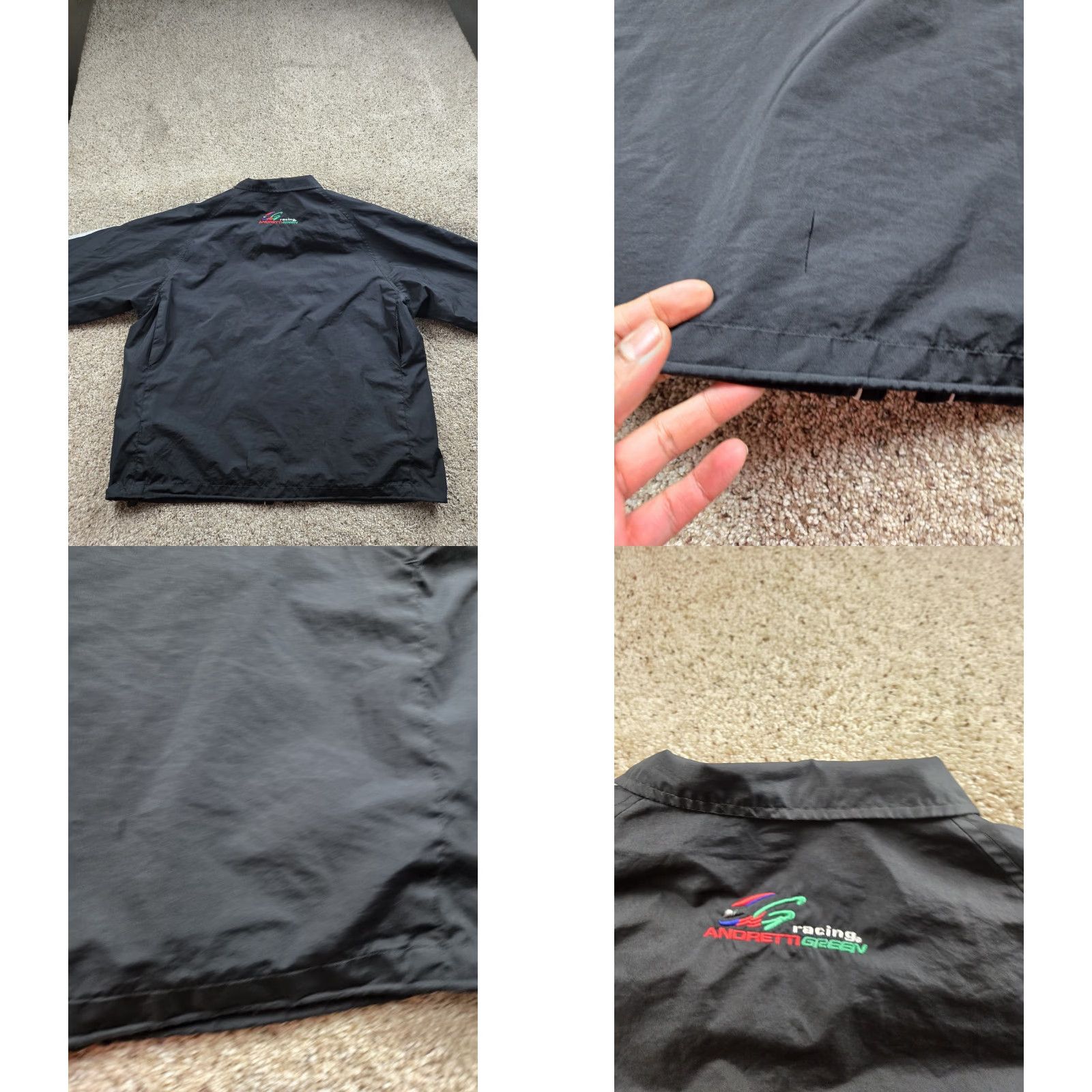 Vintage VINTAGE Canadian Club Racing Jacket XL Mens Black Windbreaker - North End Size US XL / EU 56 / 4 - 8 Thumbnail
