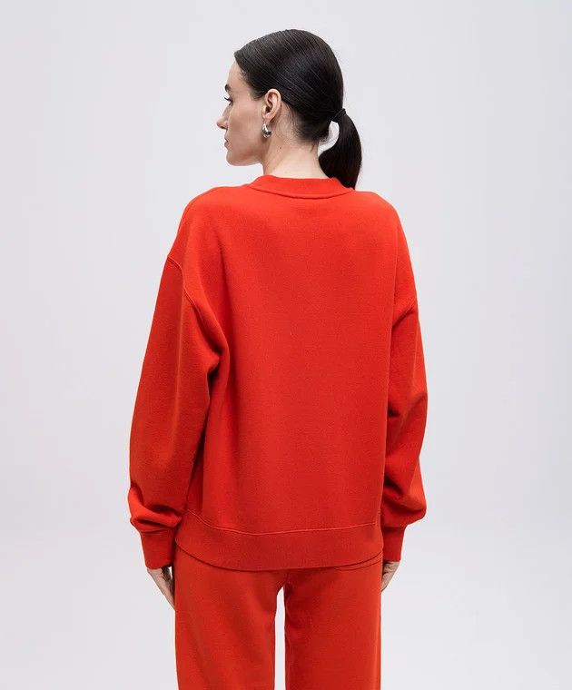 Jil Sander o1loc1c0426 Sweatshirt in Orange Size L / US 10 / IT 46 - 4 Thumbnail