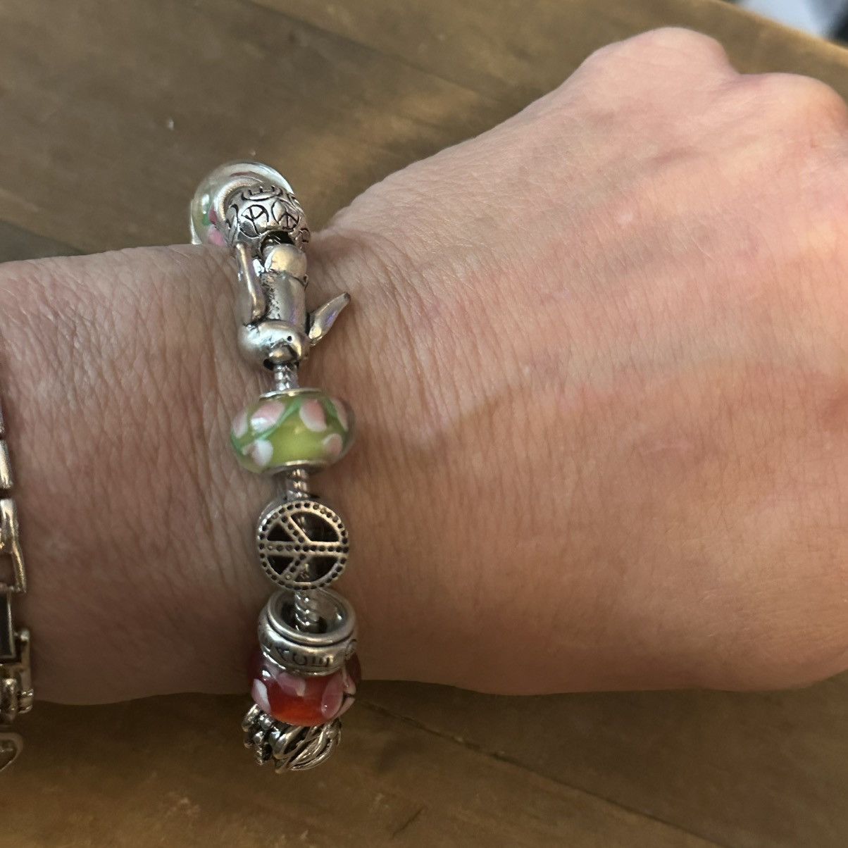 Other Silver tone sliding bead charm bracelet Size ONE SIZE - 2 Thumbnail
