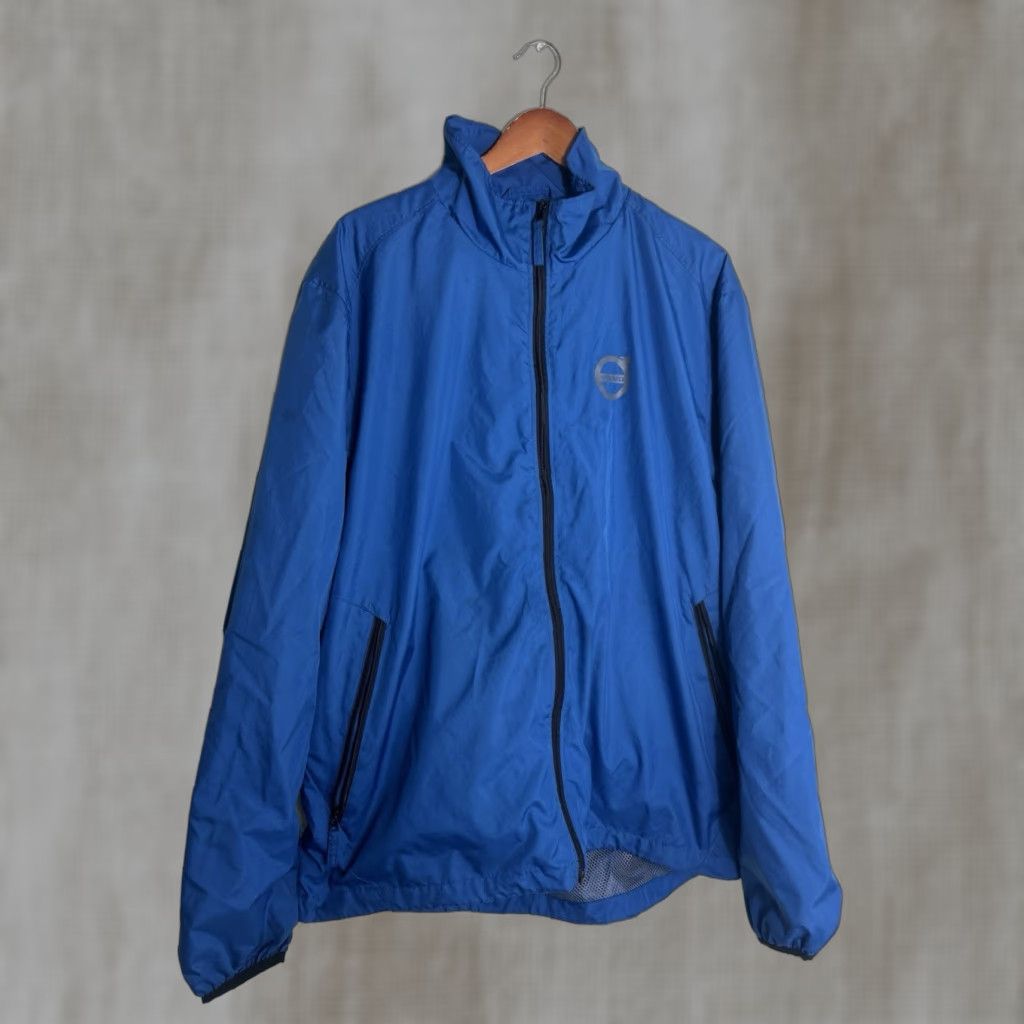 Vintage Volvo Windbreaker Jacket Mens 2XL Blue Full Zip Polyester Size US XXL / EU 58 / 5 - 1 Thumbnail