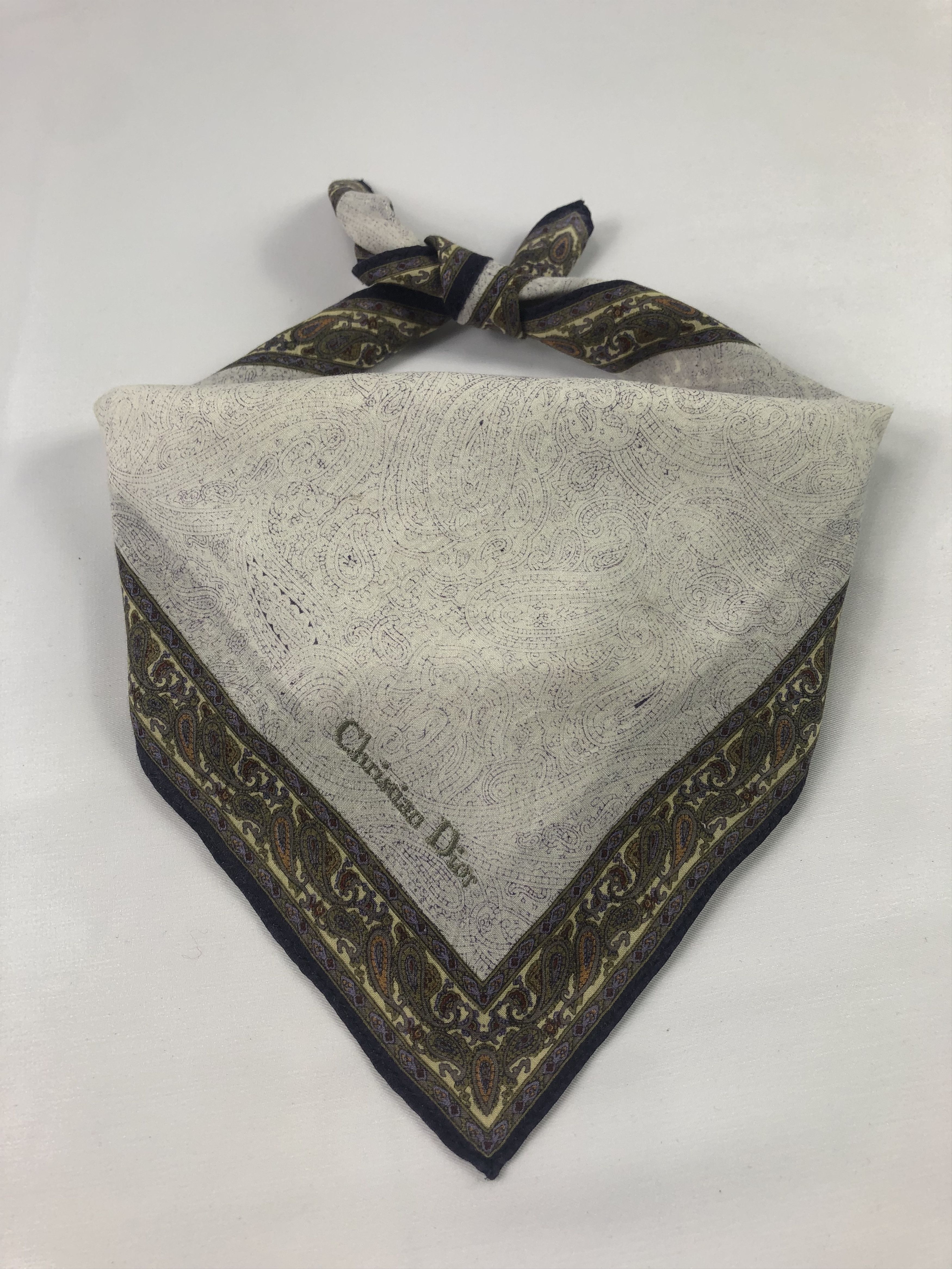 Vintage Christian Dior Handkerchief / Bandana / Neckerchief Size ONE SIZE - 2 Thumbnail