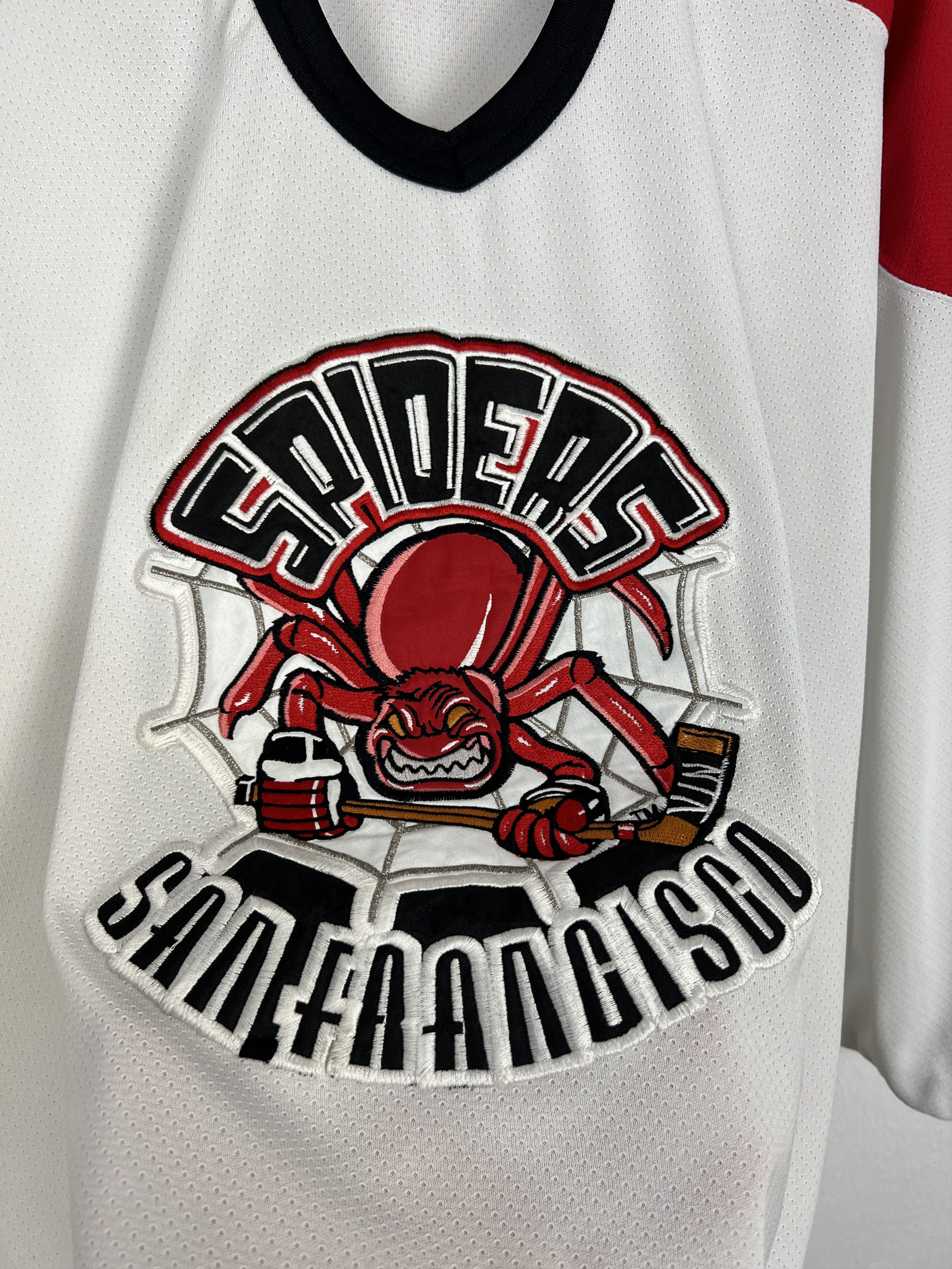 Starter Vintage 90's Starter San Francisco Spiders IHL Jersey Mens Size US XL / EU 56 / 4 - 3 Thumbnail