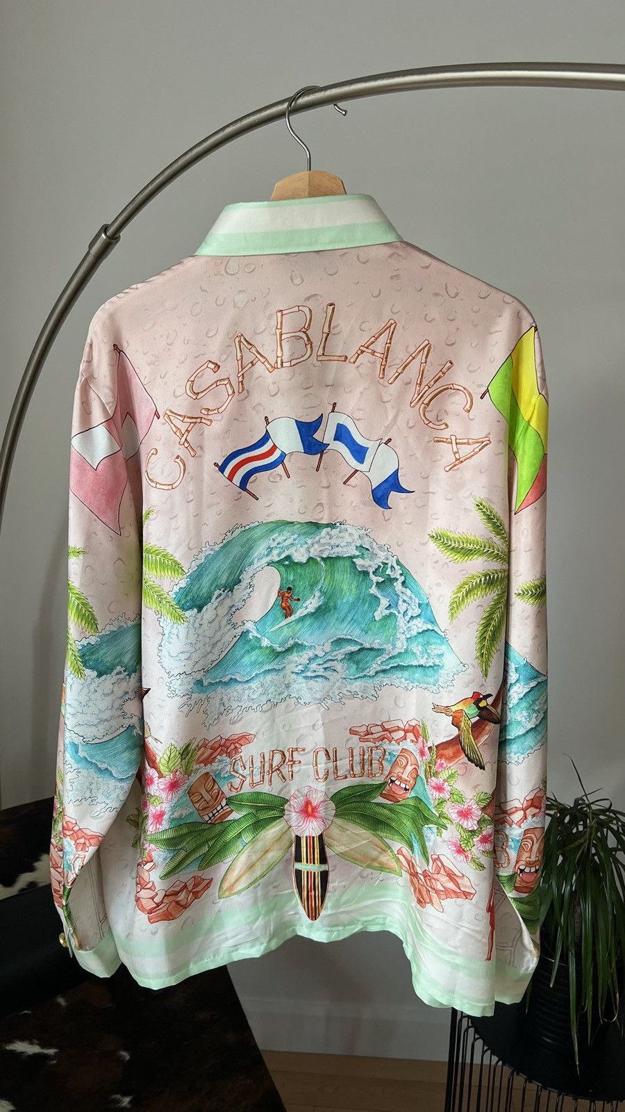 Casablanca silk Surf Club shirt