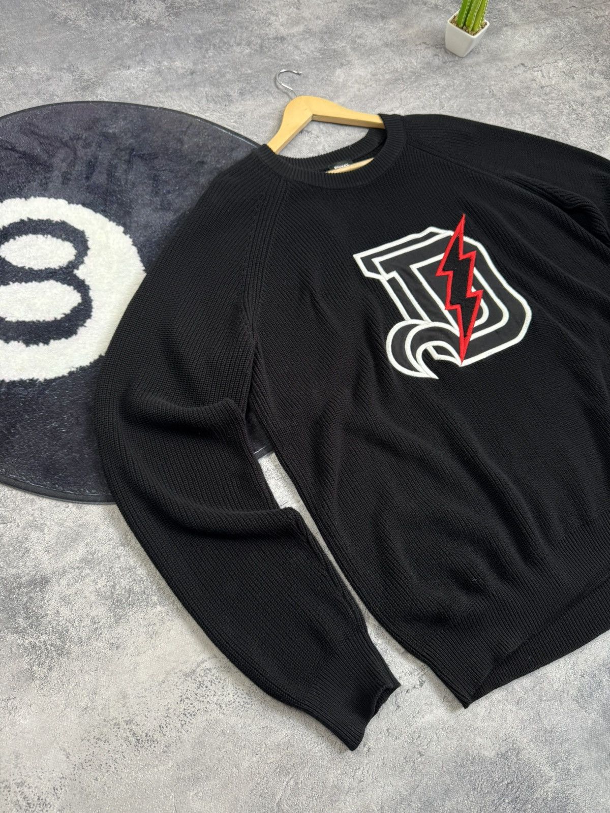Diesel Diesel Knit Sweater Oversize Vintage Y2k Spellout Big Logo Size US XXL / EU 58 / 5 - 2 Thumbnail