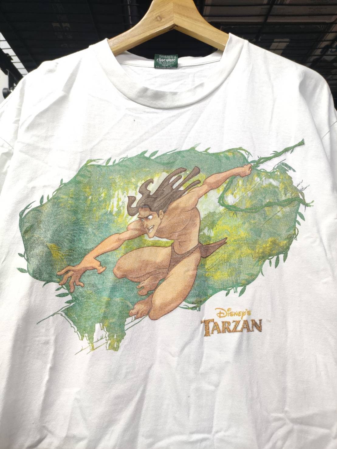 Disney Vtg 90's Disney " Tarzan " Movie Promo T-Shirt Size US L / EU 52-54 / 3 - 1 Thumbnail