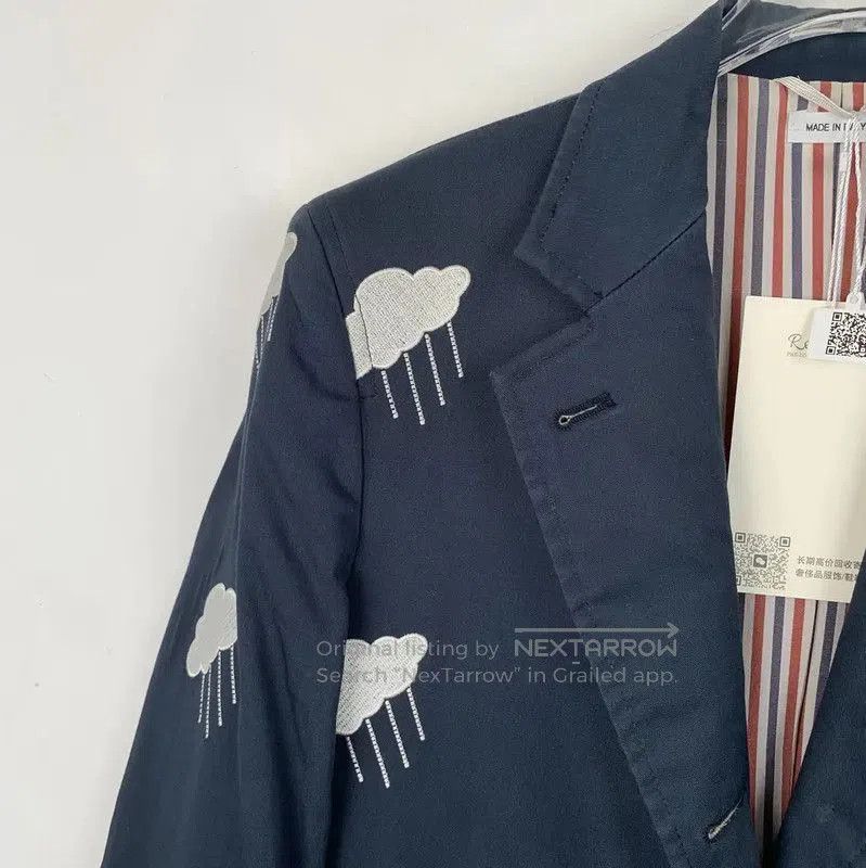 Thom Browne Thom Browne Navy Cotton Women's Jacket . Size M / US 6-8 / IT 42-44 - 3 Thumbnail