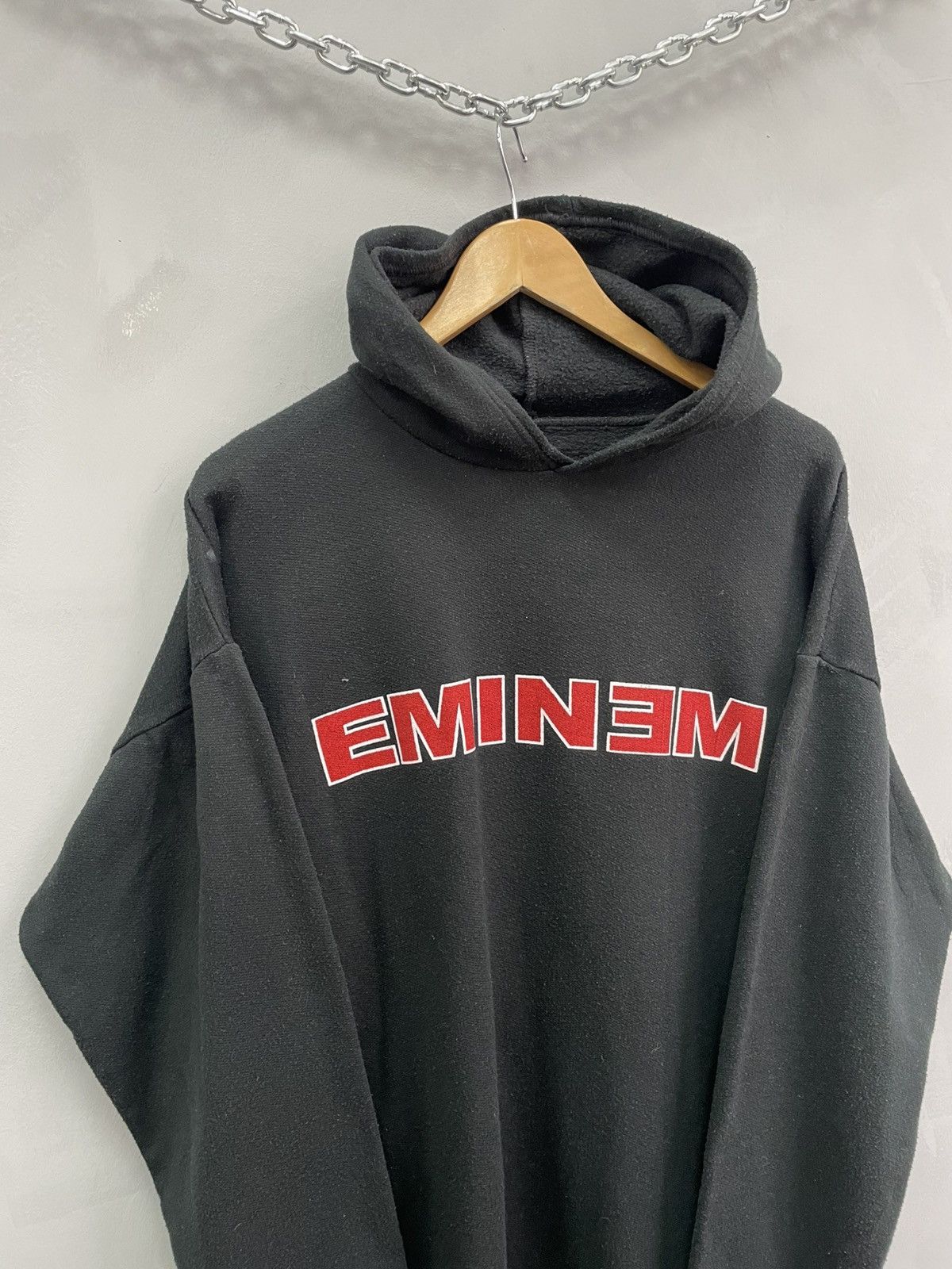 Band Tees × Eminem × Vintage VINTAGE BOXY HOODIE 90s EMINEM RARE SLIM SHADY Size US L / EU 52-54 / 3 - 11 Thumbnail