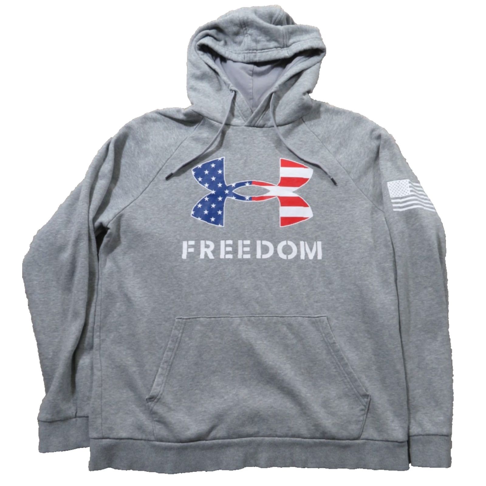 Under Armour Under Armour Hoodie Mens M Freedom Gray Pullover Sock? Size US M / EU 48-50 / 2 - 2 Thumbnail