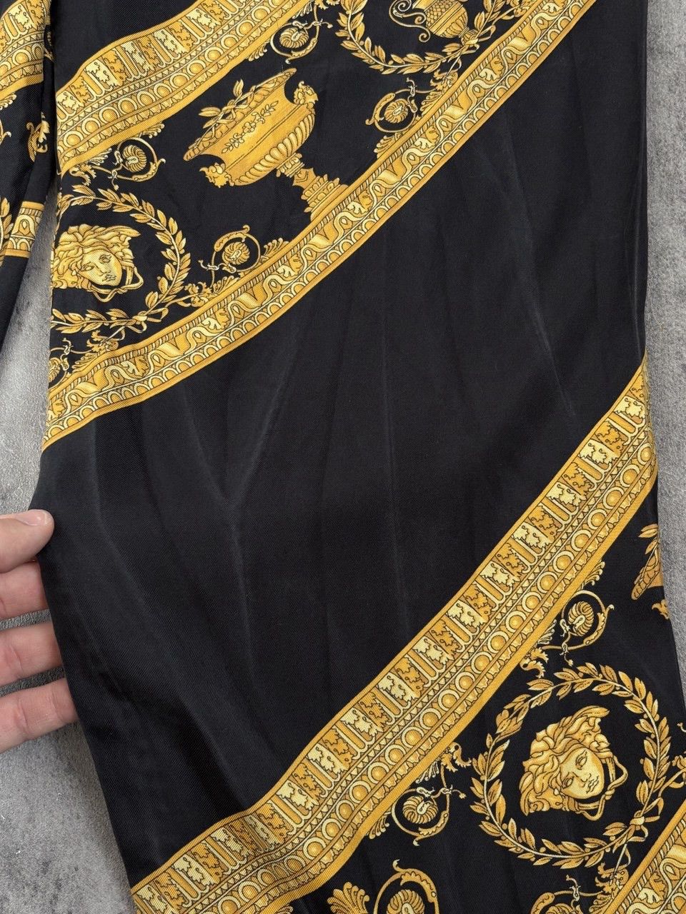Versace Versace Black Gold Baroque Mulberry Silk Pajama Pants Size US 32 / EU 48 - 7 Thumbnail