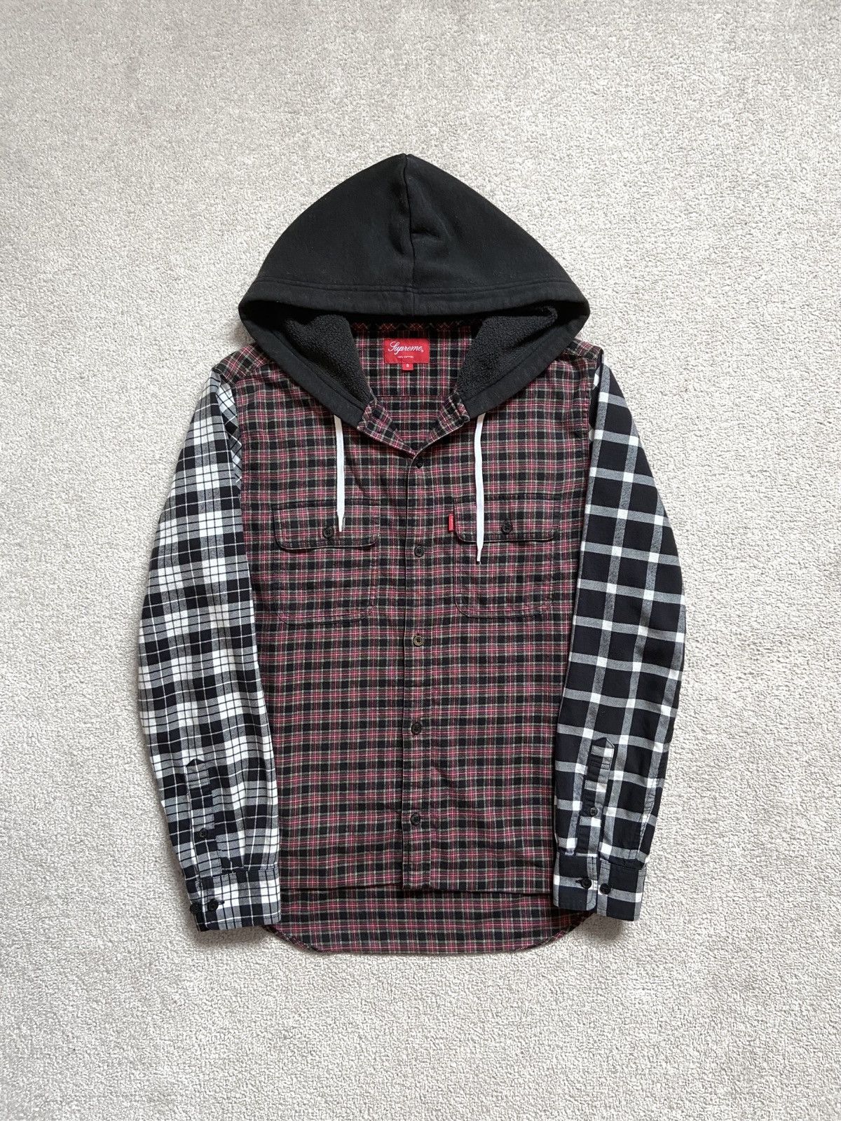 Supreme Hooded Flannel | Grailed