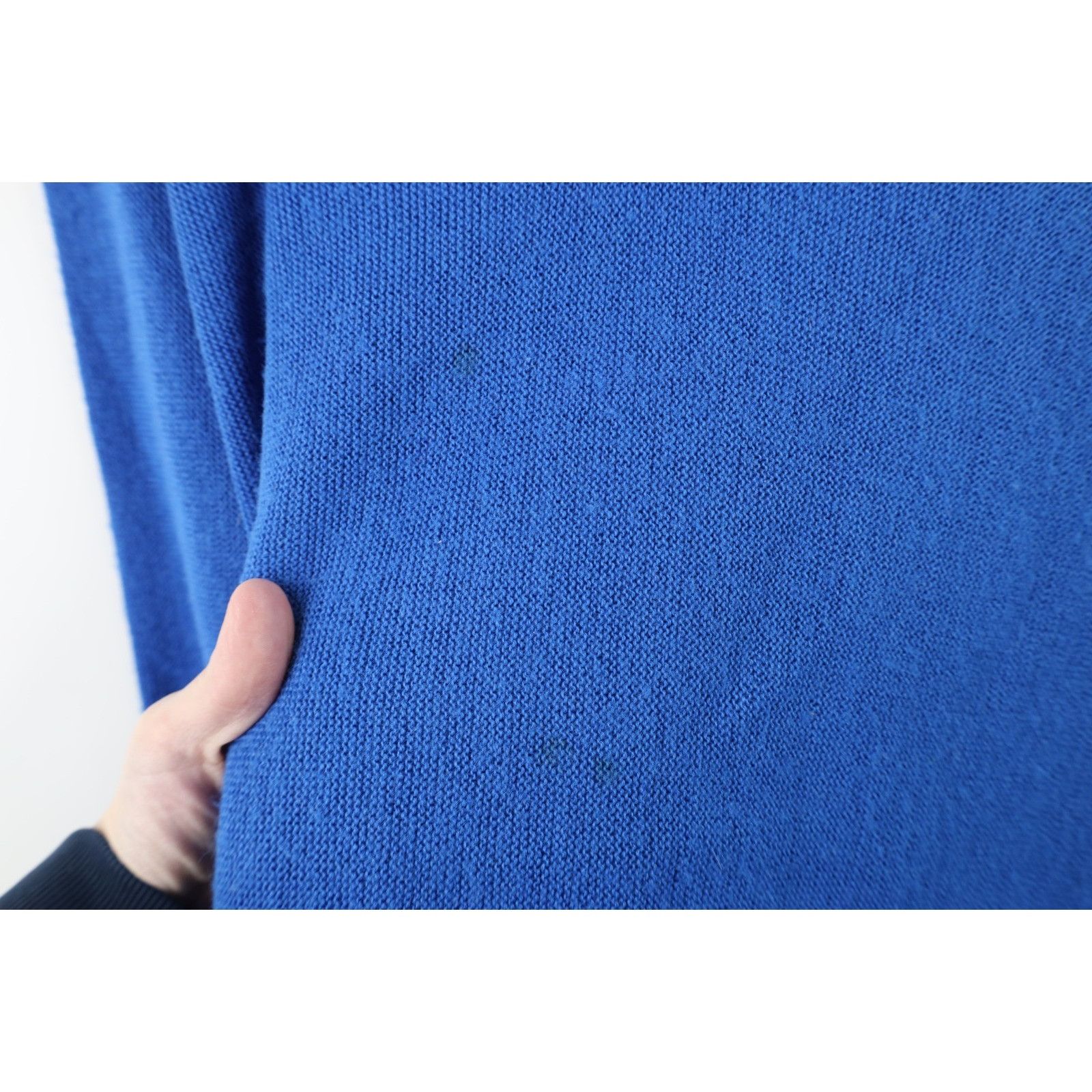 Vintage Vintage 70s Streetwear Blank Knit V-Neck Sweater Size US XL / EU 56 / 4 - 5 Thumbnail