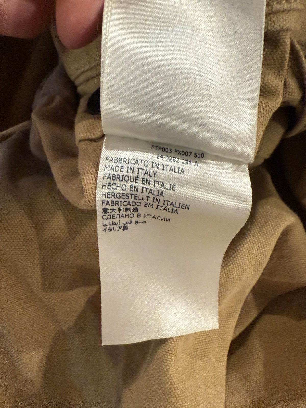 Facetasm × Incotex Beige Distressed Effect Pants Size US 30 / EU 46 - 11 Thumbnail