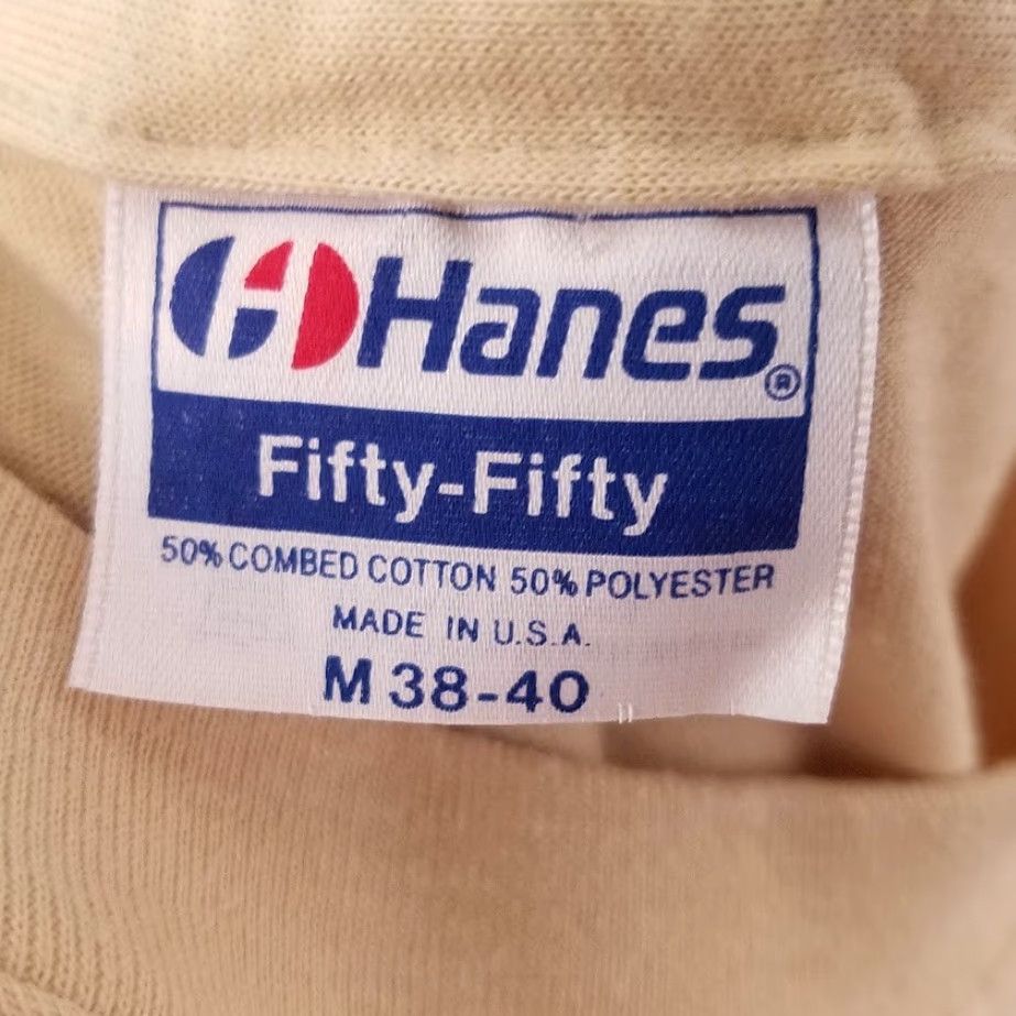 Hanes VINTAGE Hanes Christmas T Shirt Mens Small Beige 80s Made In USA Crew Neck Short Sleeve Graphic Tee Christmas Mens Beiges 50/50 Fleece? Size US S / EU 44-46 / 1 - 5 Thumbnail