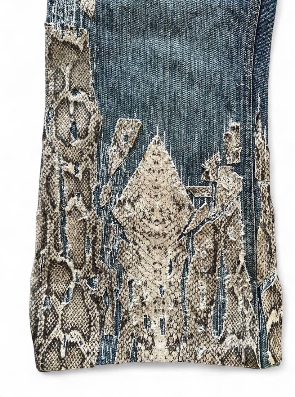 Other Vintage Boro Style Avant Garde Jeans Size 34" / US 12 / IT 48 - 4 Thumbnail