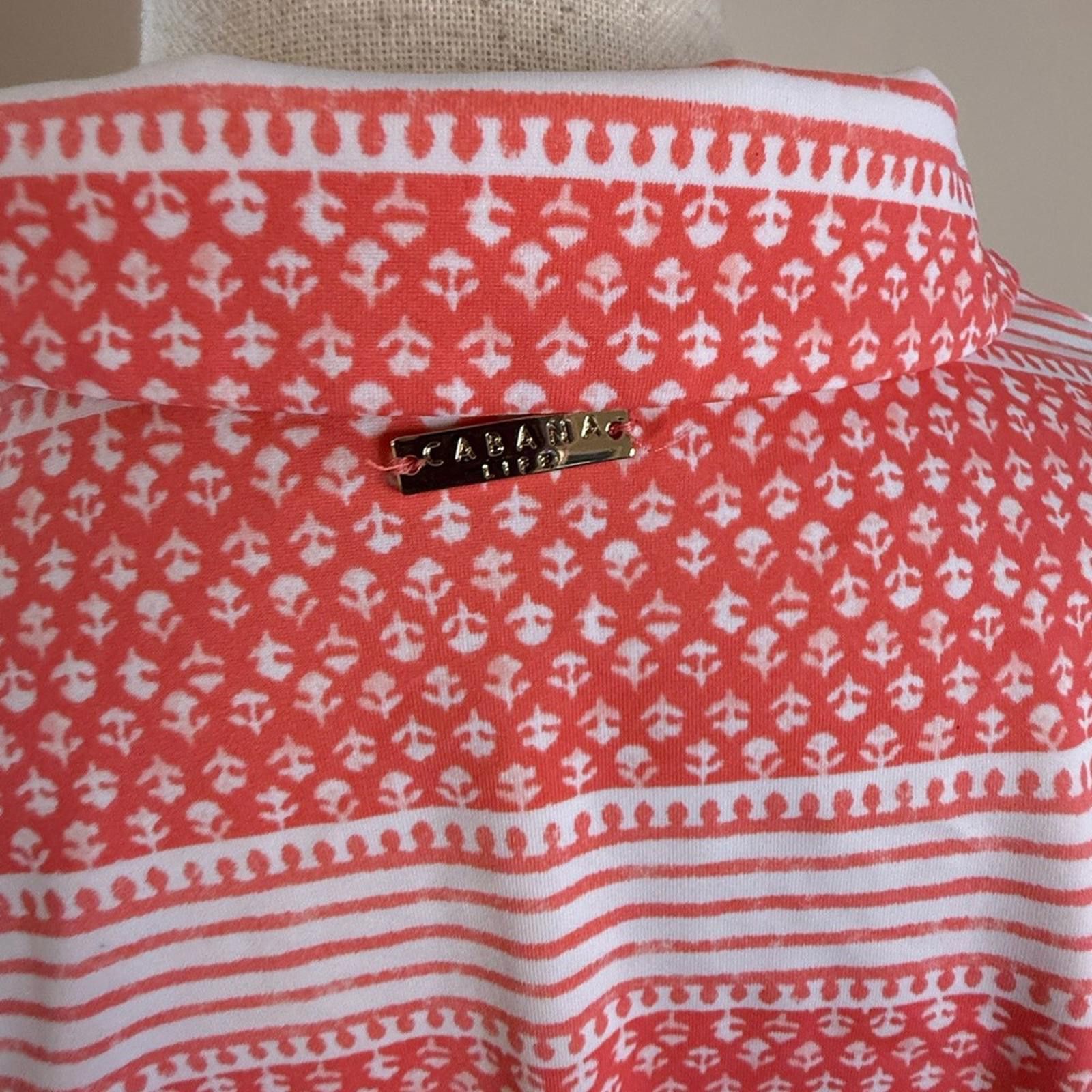 Other Cabana Life floral striped soft stretch midi short dress SM Size S / US 4 / IT 40 - 5 Thumbnail