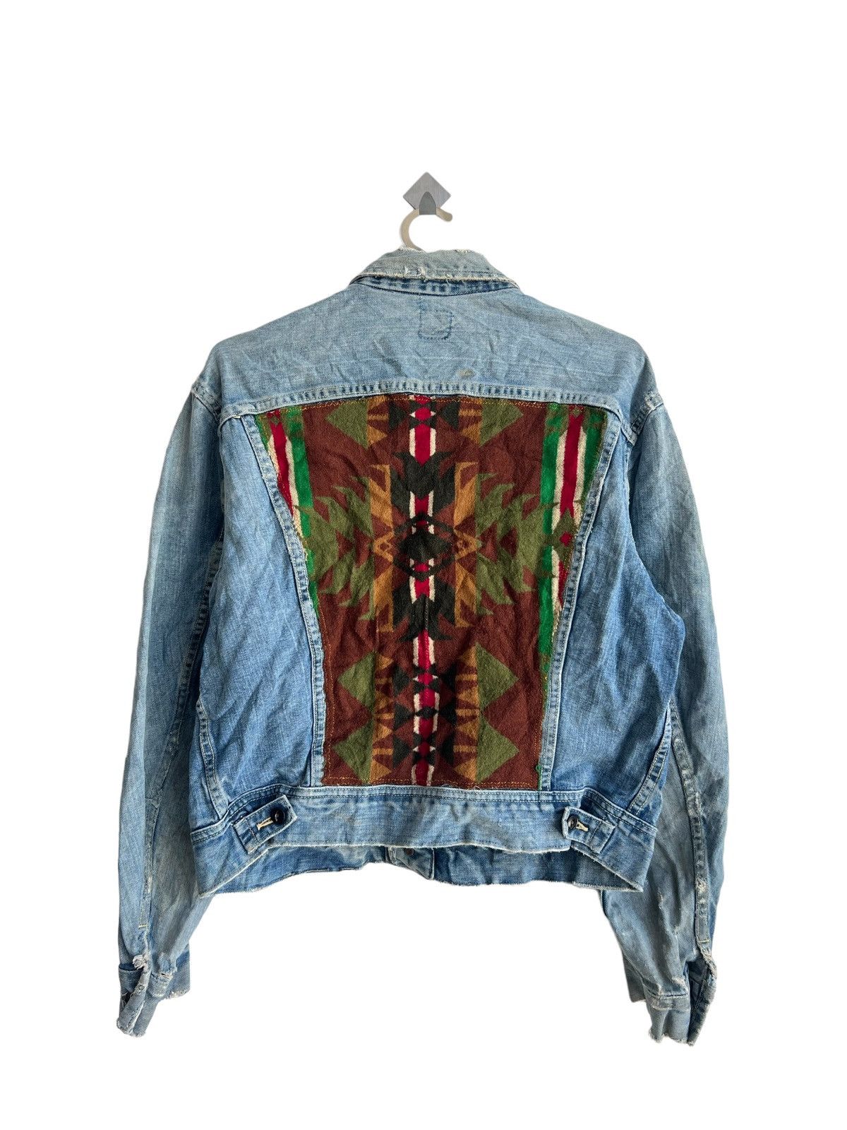 Lee TRUE GEM 1960s Lee Rider Navajo Hippies Trucker Denim Jacket Size US M / EU 48-50 / 2 - 3 Thumbnail