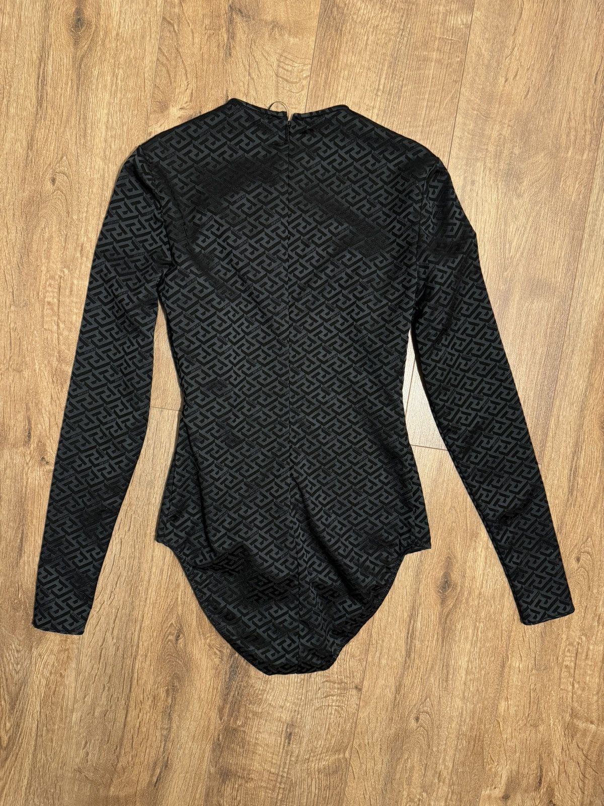 Versace Versace La Greca black monogram bodysuit, size S Size S / US 4 / IT 40 - 11 Thumbnail