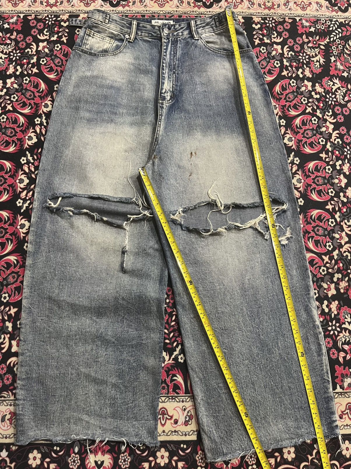 Other ⚡️Baggy⚡️Vintage JHL Jeans Blowout Distress Size US 32 / EU 48 - 13 Thumbnail