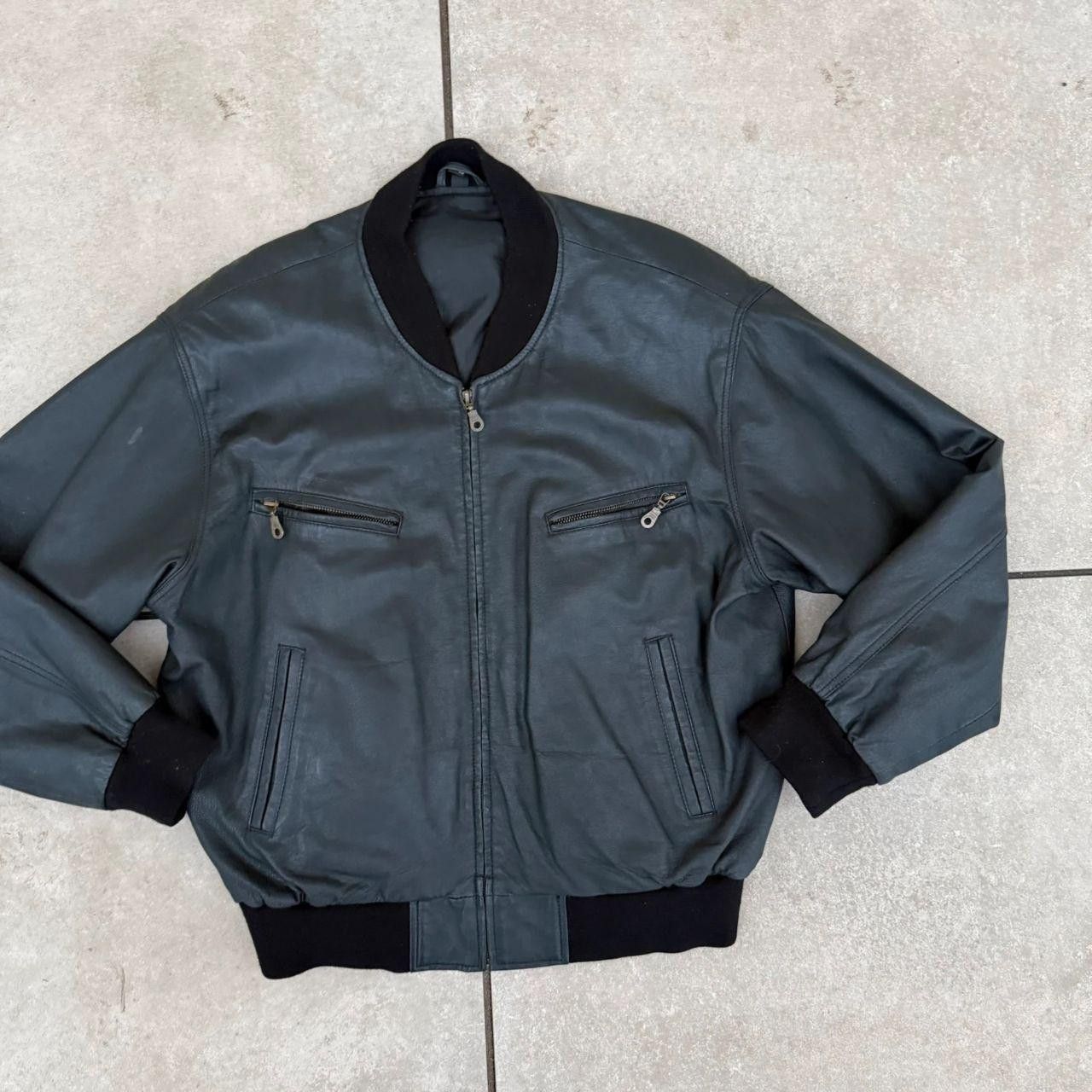 Vintage Vintage Real Leather Cropped Jacket Black Retro Vintage Size US M / EU 48-50 / 2 - 3 Thumbnail