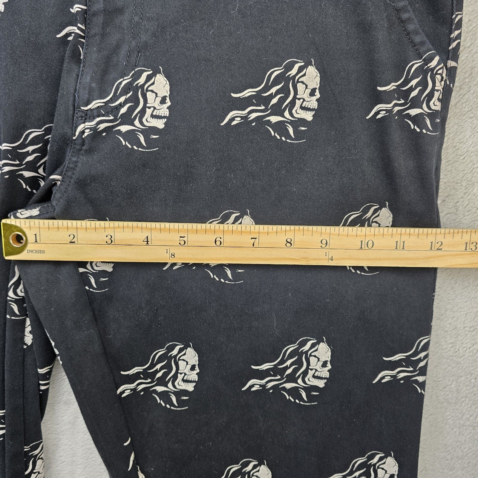 Vans Vans Chino Skater Pants 33 (Fits 34x30) Skulls Reaper AOP Size US 33 - 13 Thumbnail