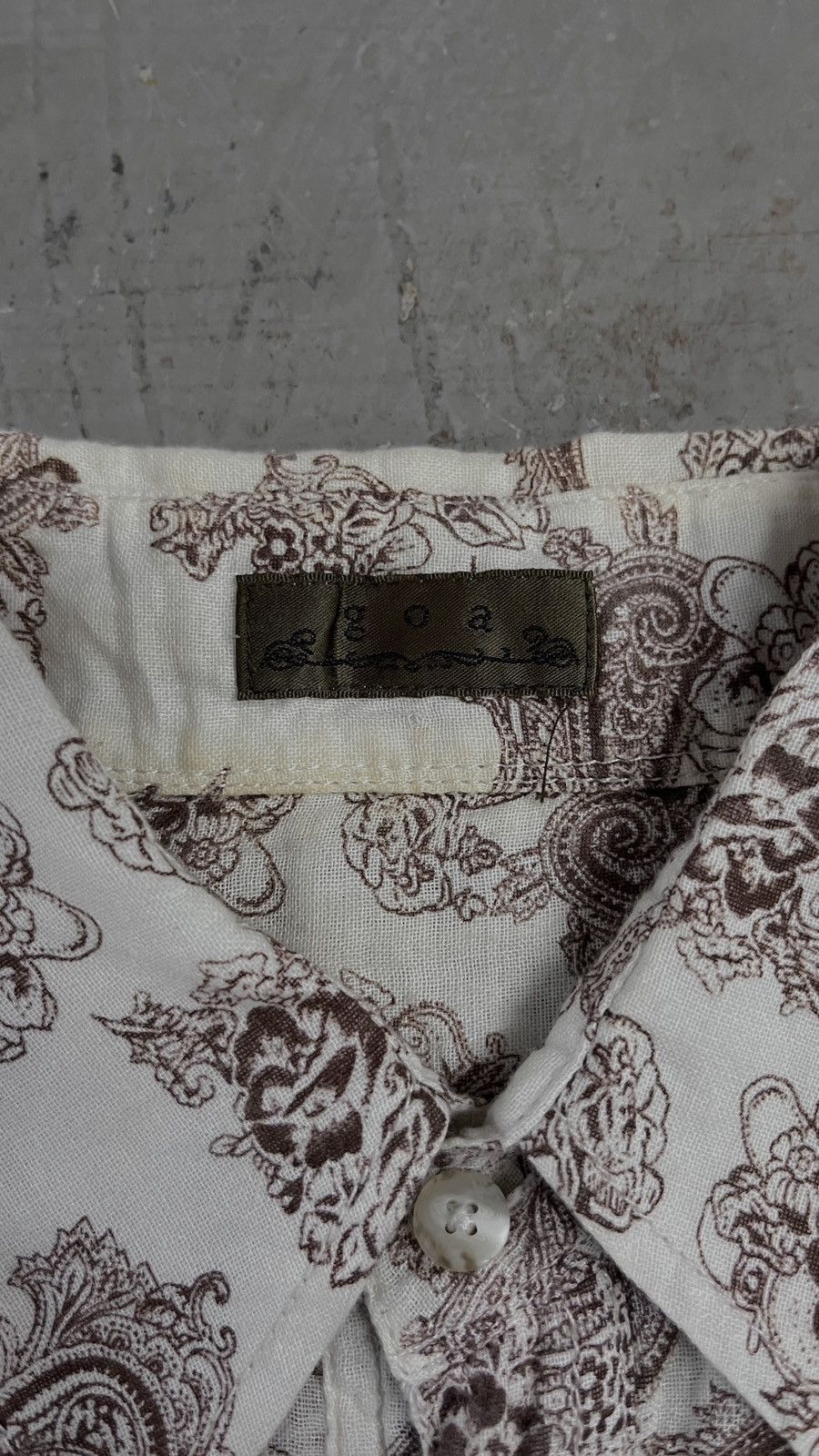 GOA GOA distressed metal button crinkle western shirt Size US S / EU 44-46 / 1 - 5 Thumbnail