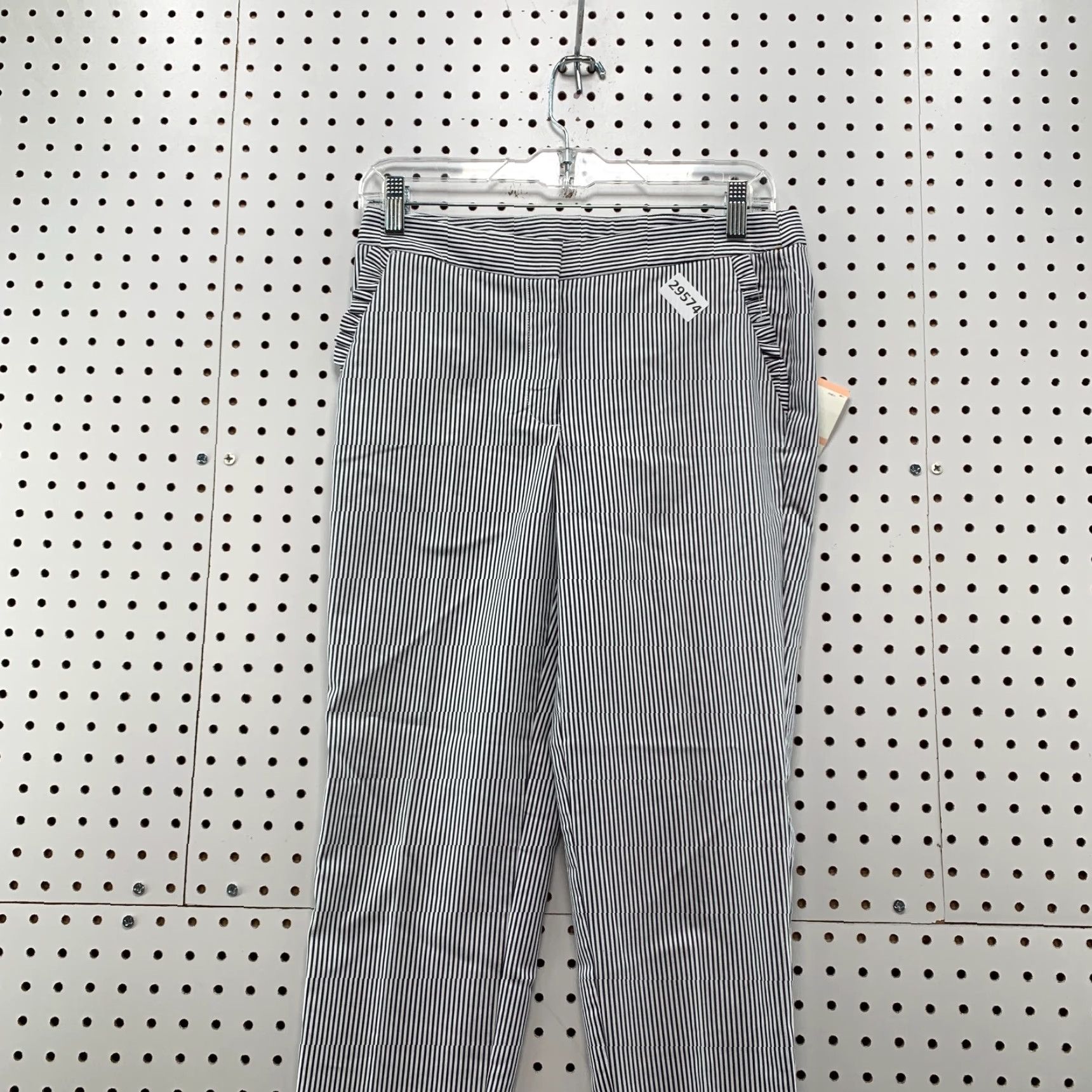 Anne Klein NEW Anne Klein Dress Pants Womens Size 2 Fits 29x27 Blue White Striped NWT Size 26" / US 2 / IT 38 - 2 Thumbnail