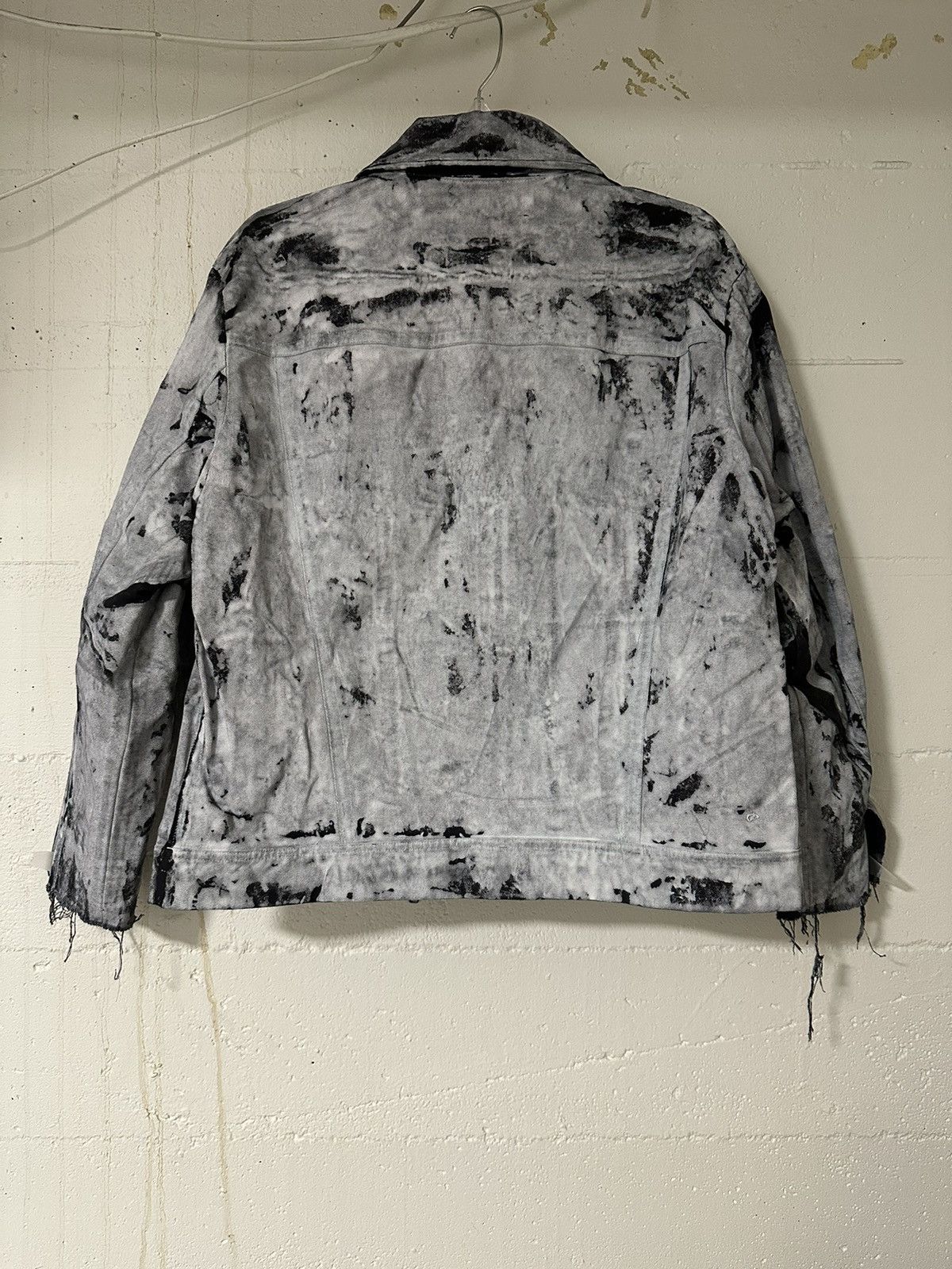 Designer Hand Sewn Painted Trucker Jacket Size US M / EU 48-50 / 2 - 2 Thumbnail