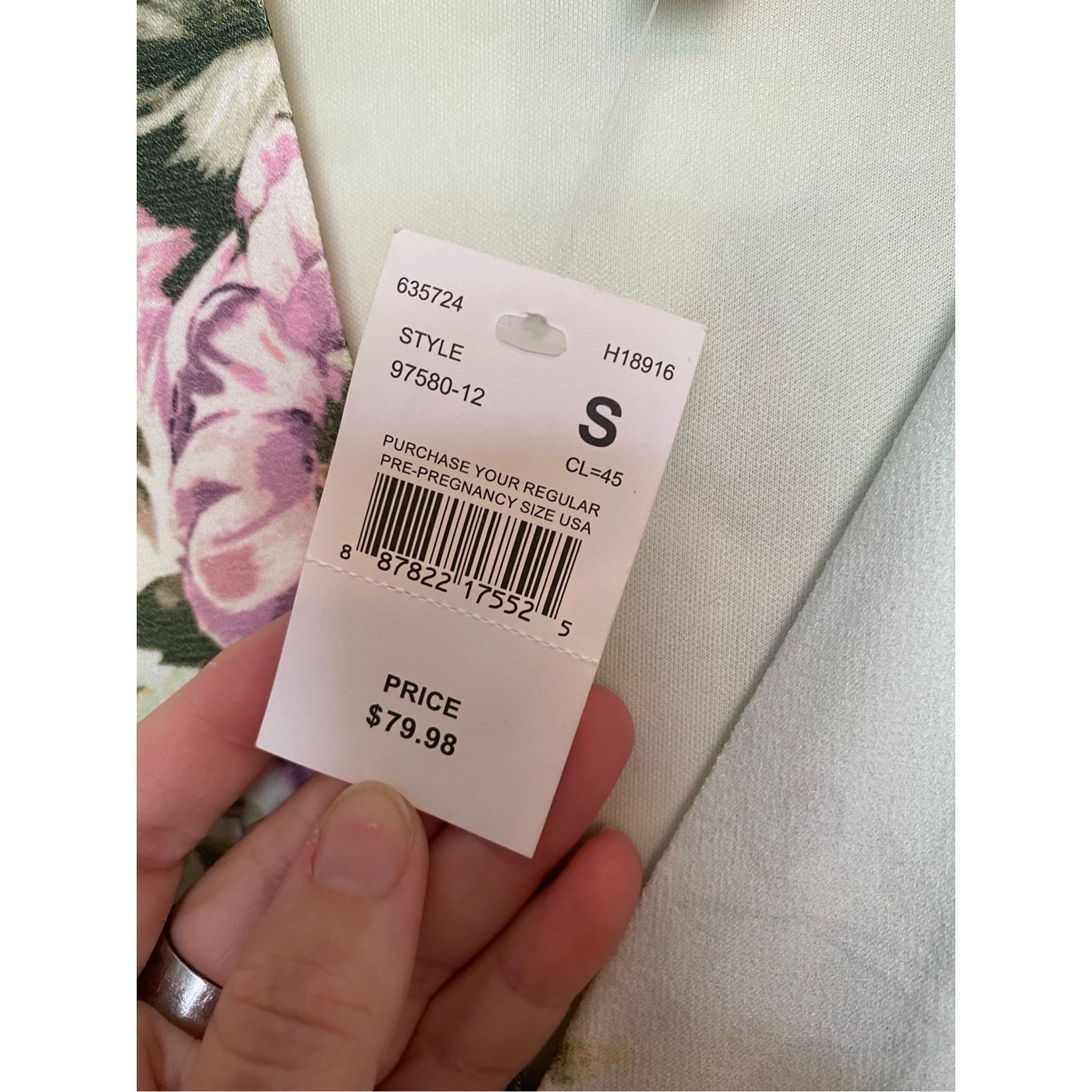 Other Jessica Simpson NWT Kimono Sleeve Maternity Dress White Flor Size S / US 4 / IT 40 - 4 Thumbnail