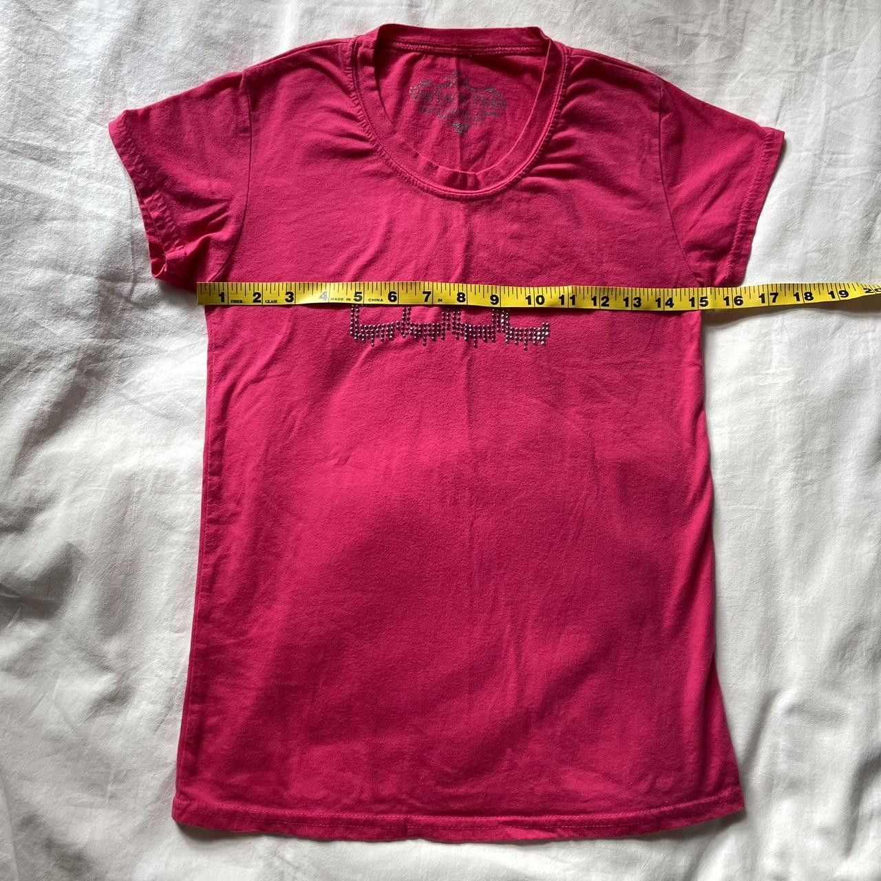 Vintage Pink Y2K “Cool” Rhinestone Tee Size ONE SIZE - 4 Thumbnail