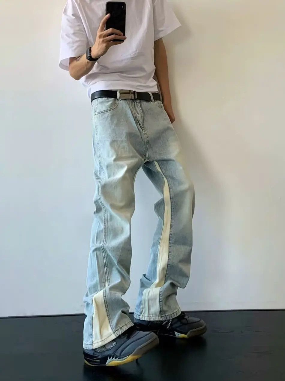Japanese Brand × Jean Retro straight leg high street jeans Size US 32 / EU 48 - 1 Thumbnail