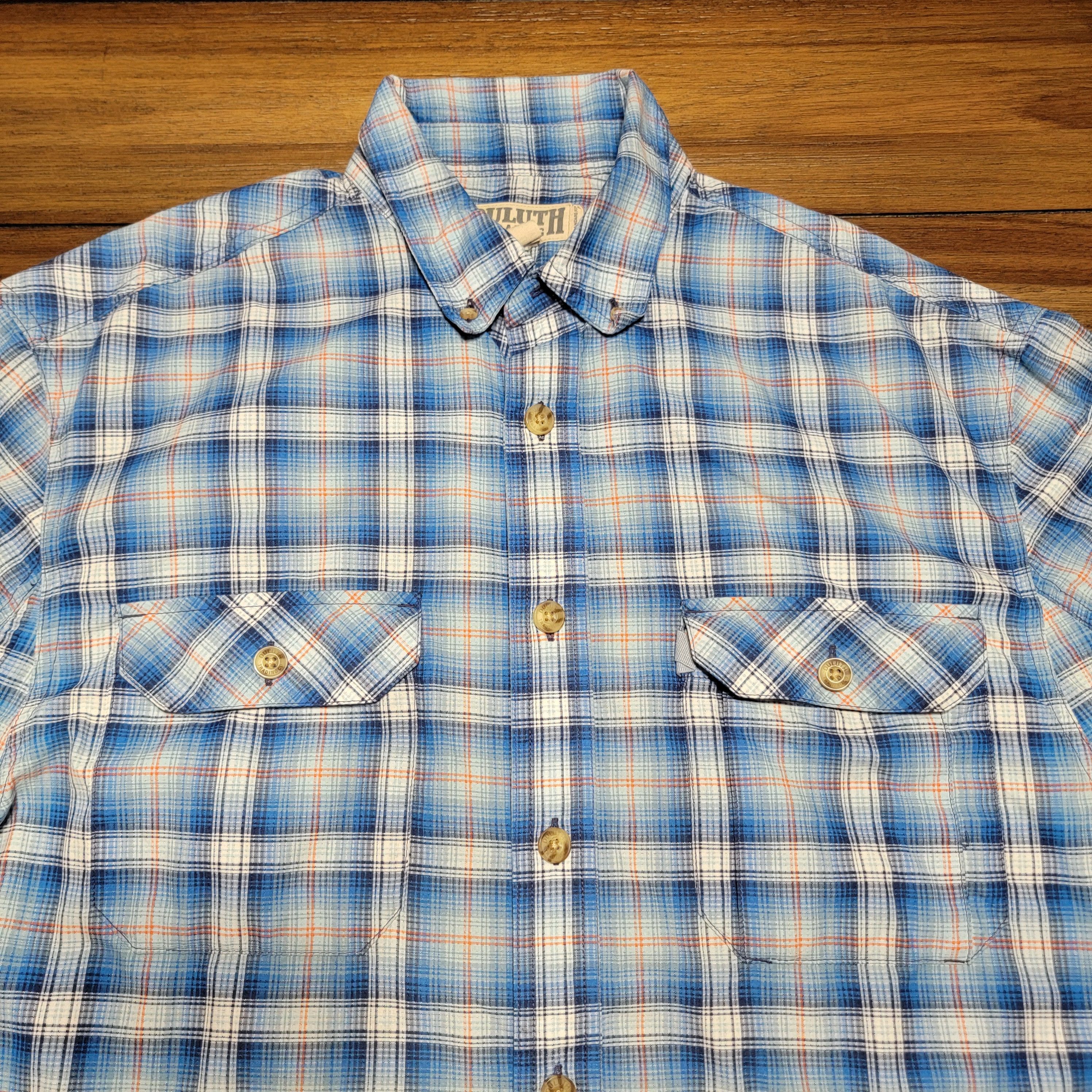 Duluth Trading Company Duluth Trading Co SS Full Button Plaid Shirt - Large Tall Size US L / EU 52-54 / 3 - 2 Thumbnail
