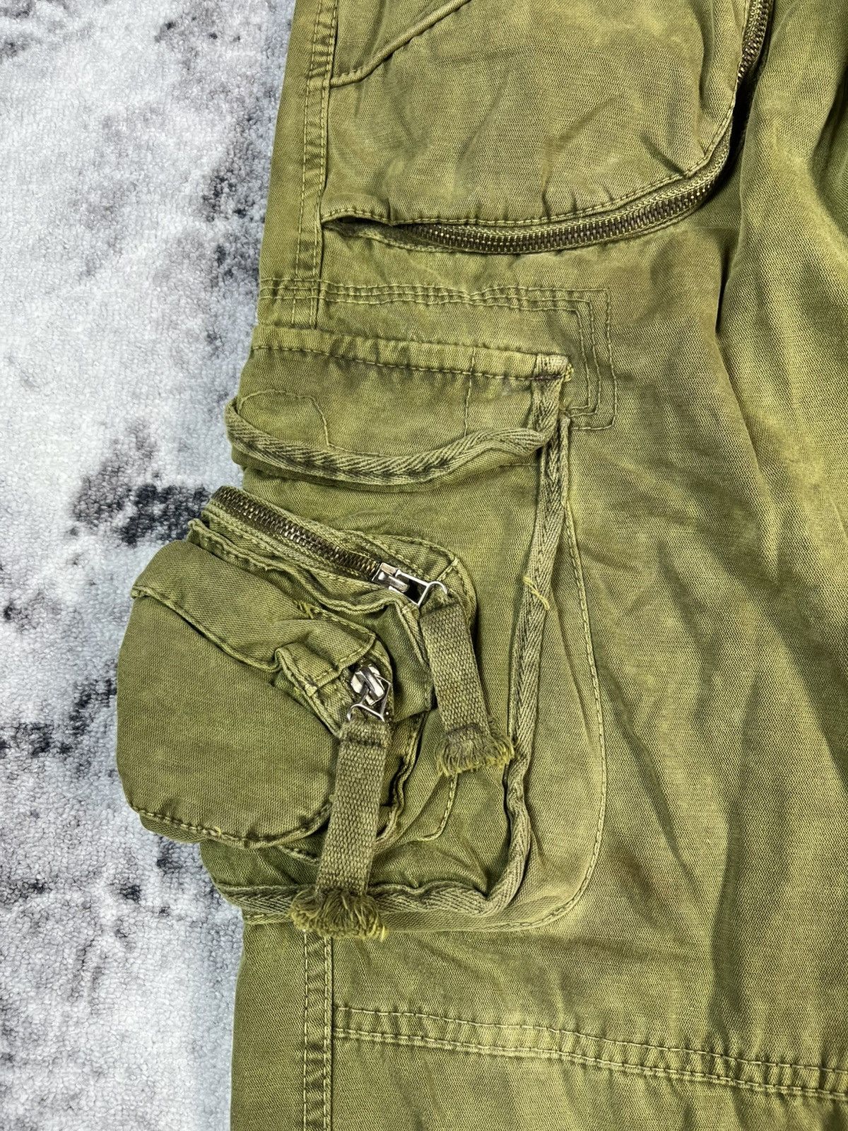 Other Olive Multi Pocket Cargo Pants Size 36 Fit 34 Size US 34 / EU 50 - 6 Thumbnail