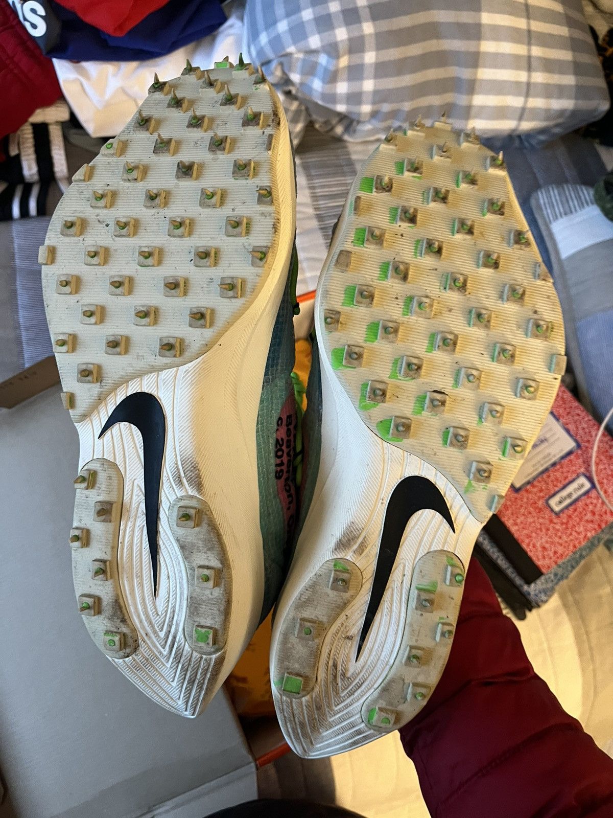 Nike Nike X Off White Light Blue Vapor Street Size US 12 / EU 45 - 7 Thumbnail