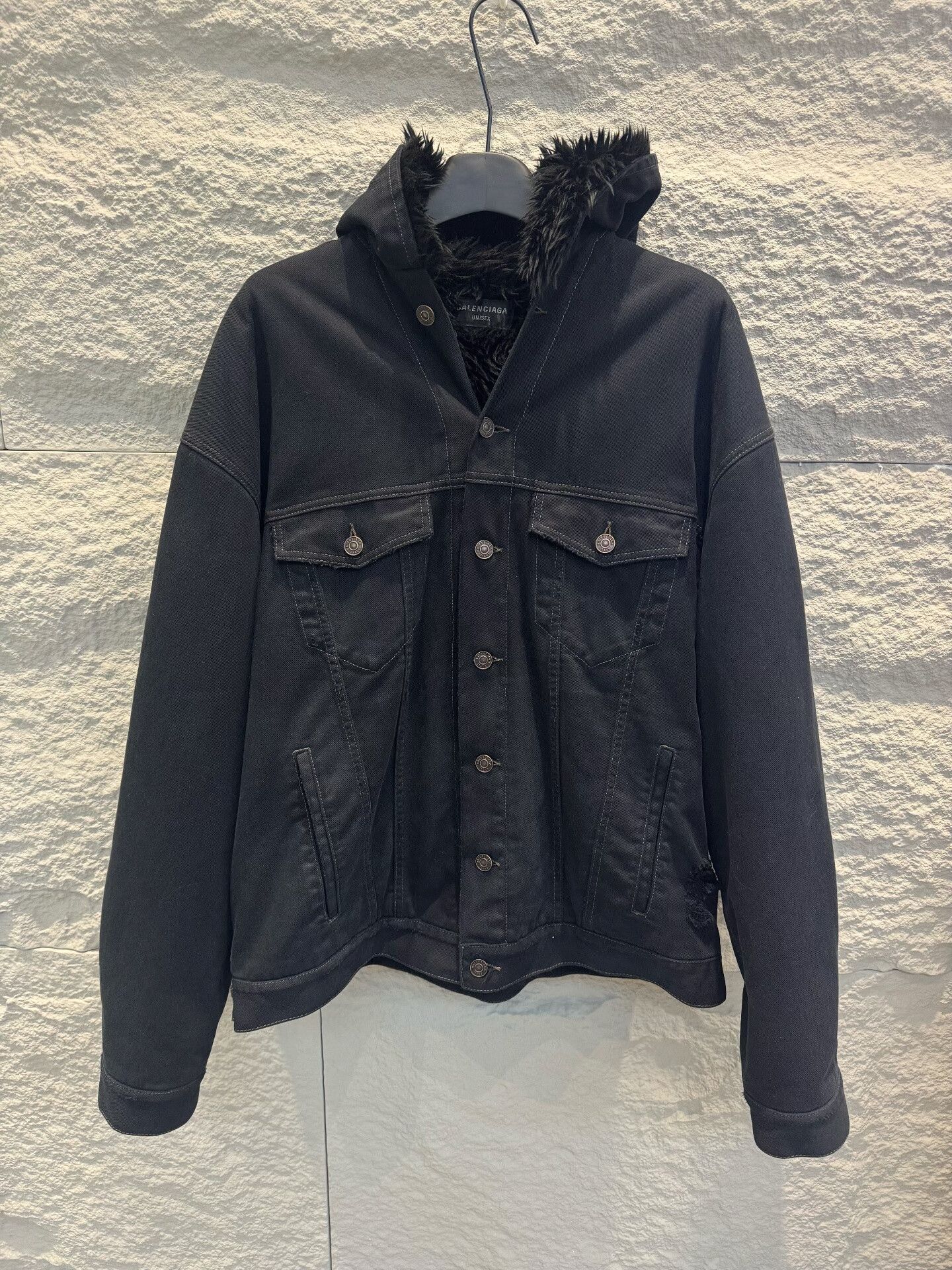 Balenciaga balenciaga black casual button jacket Size US M / EU 48-50 / 2 - 1 Thumbnail