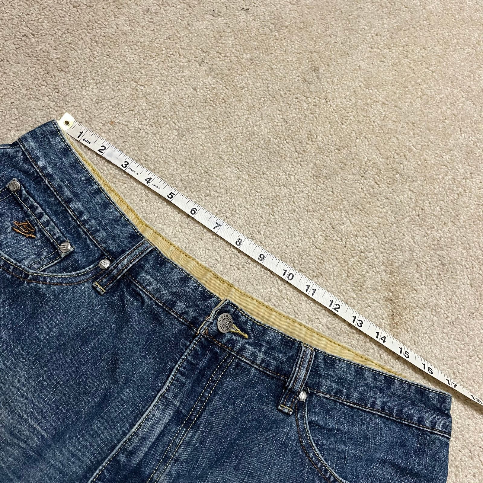 Other Brooklyn Express Y2K Baggy Skater Acid Washed Blue Jeans 34W Size US 34 / EU 50 - 6 Thumbnail