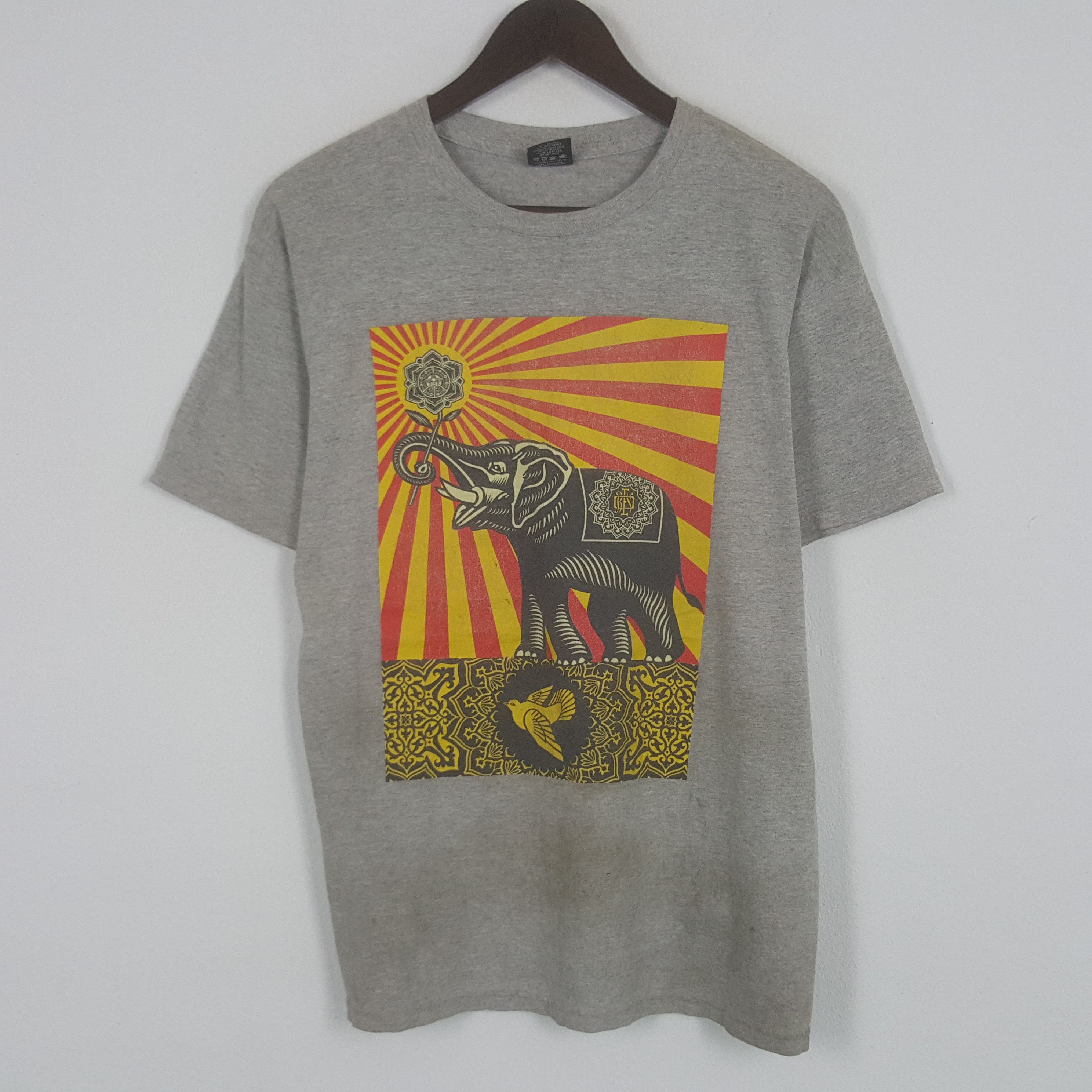 Obey × Vintage Vintage Obey Elephant Design Tshirt Size US M / EU 48-50 / 2 - 1 Thumbnail