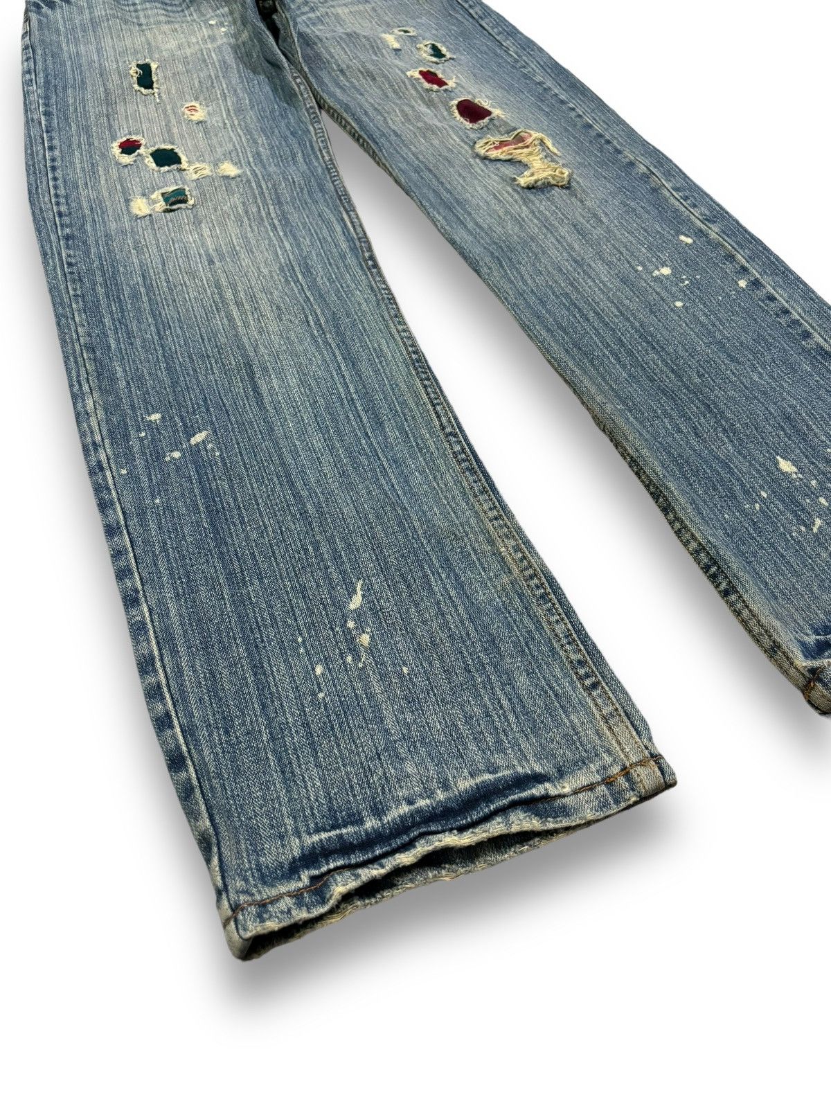 Hysteric Glamour Vintage Japanese Brand Patchwork Loose Fit Distressed Jeans Size US 33 - 8 Thumbnail