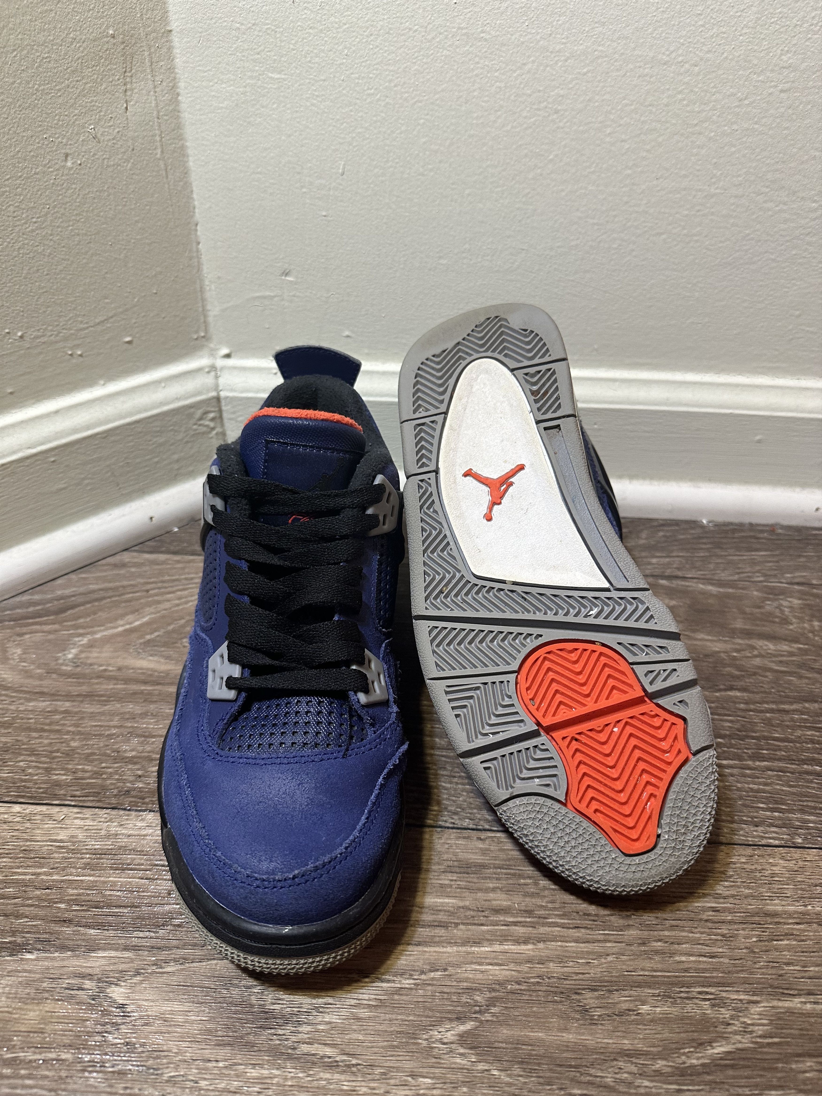 Jordan Brand Nike Air Jordan 4 Retro Winterized Blue GS CQ9745-401 5y Size US 5 / EU 37 - 2 Thumbnail