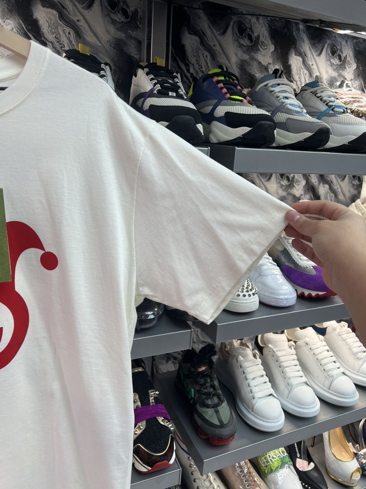 Gucci Gucci Jester Pint Red/White Tee Size US S / EU 44-46 / 1 - 4 Thumbnail