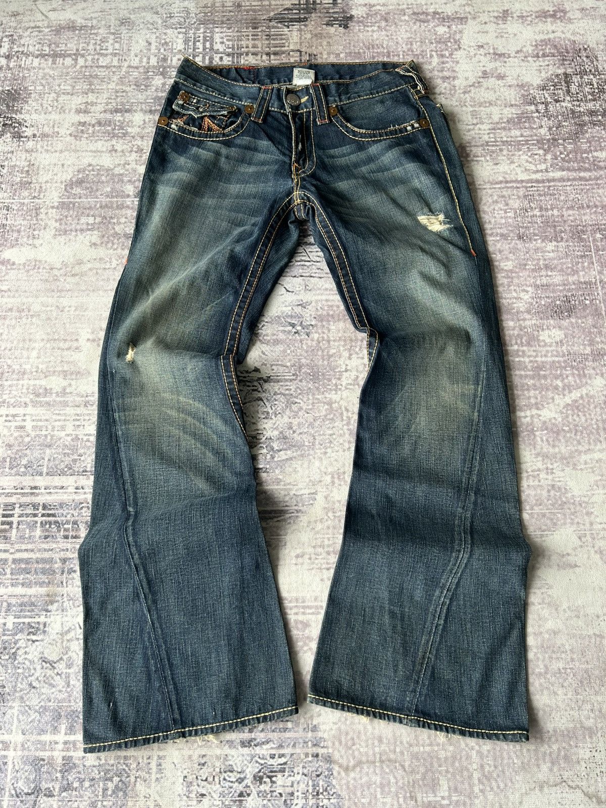 True Religion True Regilion Super Flared Jeans Size US 33 - 2 Thumbnail