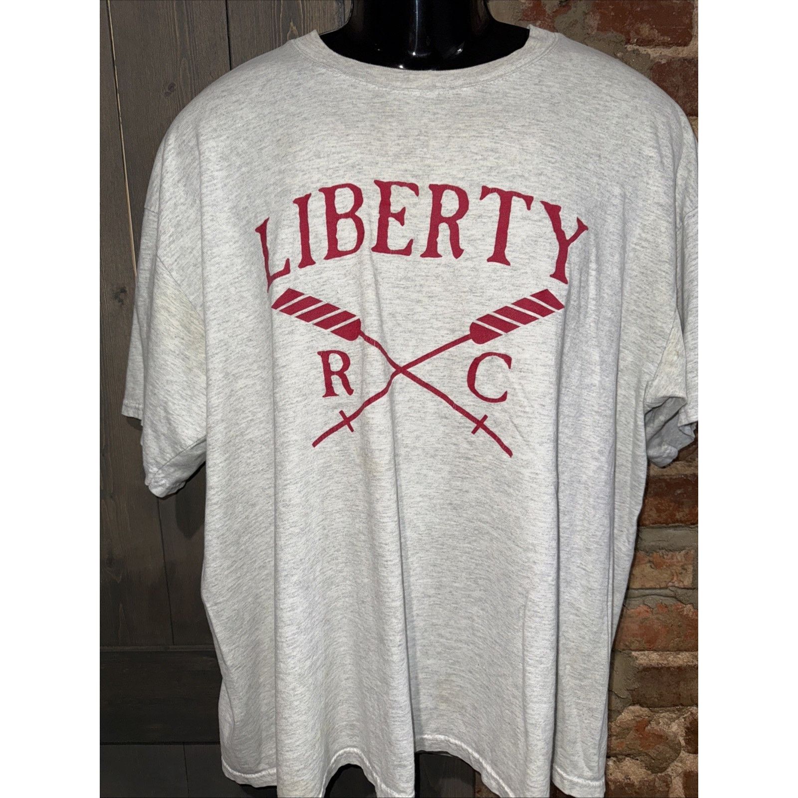 Gildan Vintage Gildan Liberty Rowing Club Tee SzXL Gray Old Money Size US XL / EU 56 / 4 - 1 Thumbnail