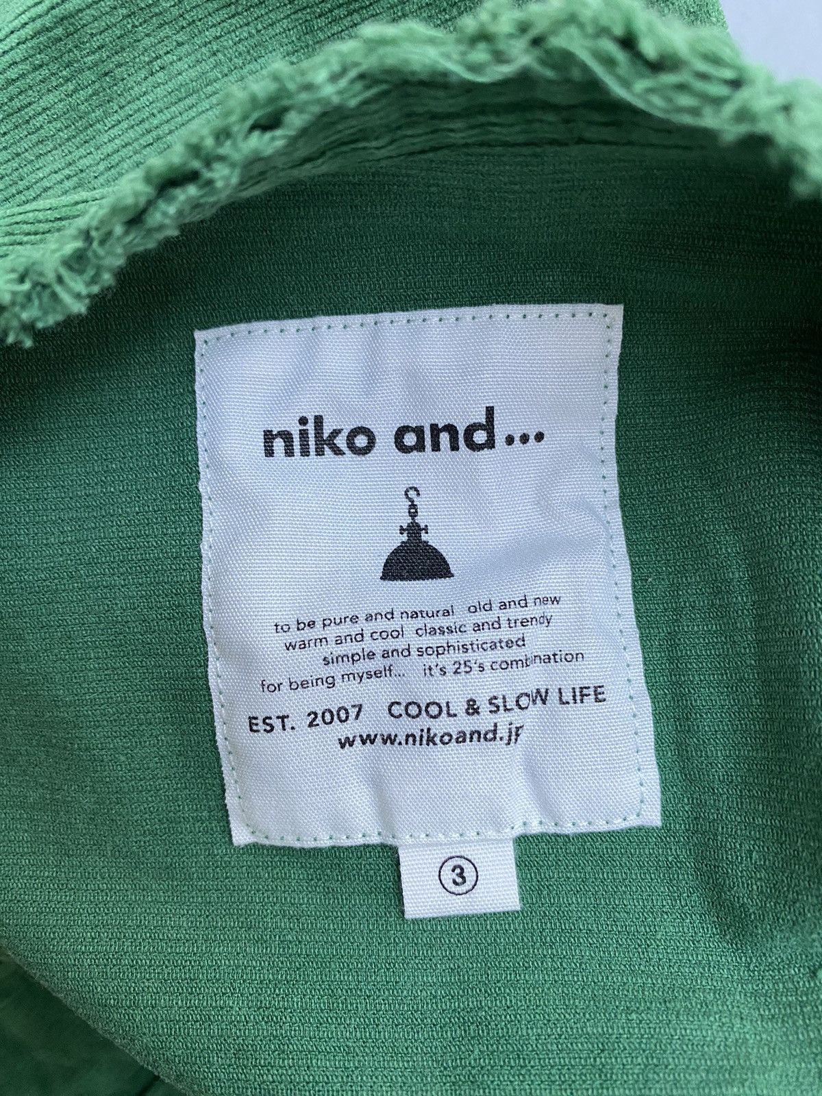 Japanese Brand Niko and.. Corduroy Colarless Trucker Jacket Size US M / EU 48-50 / 2 - 9 Thumbnail