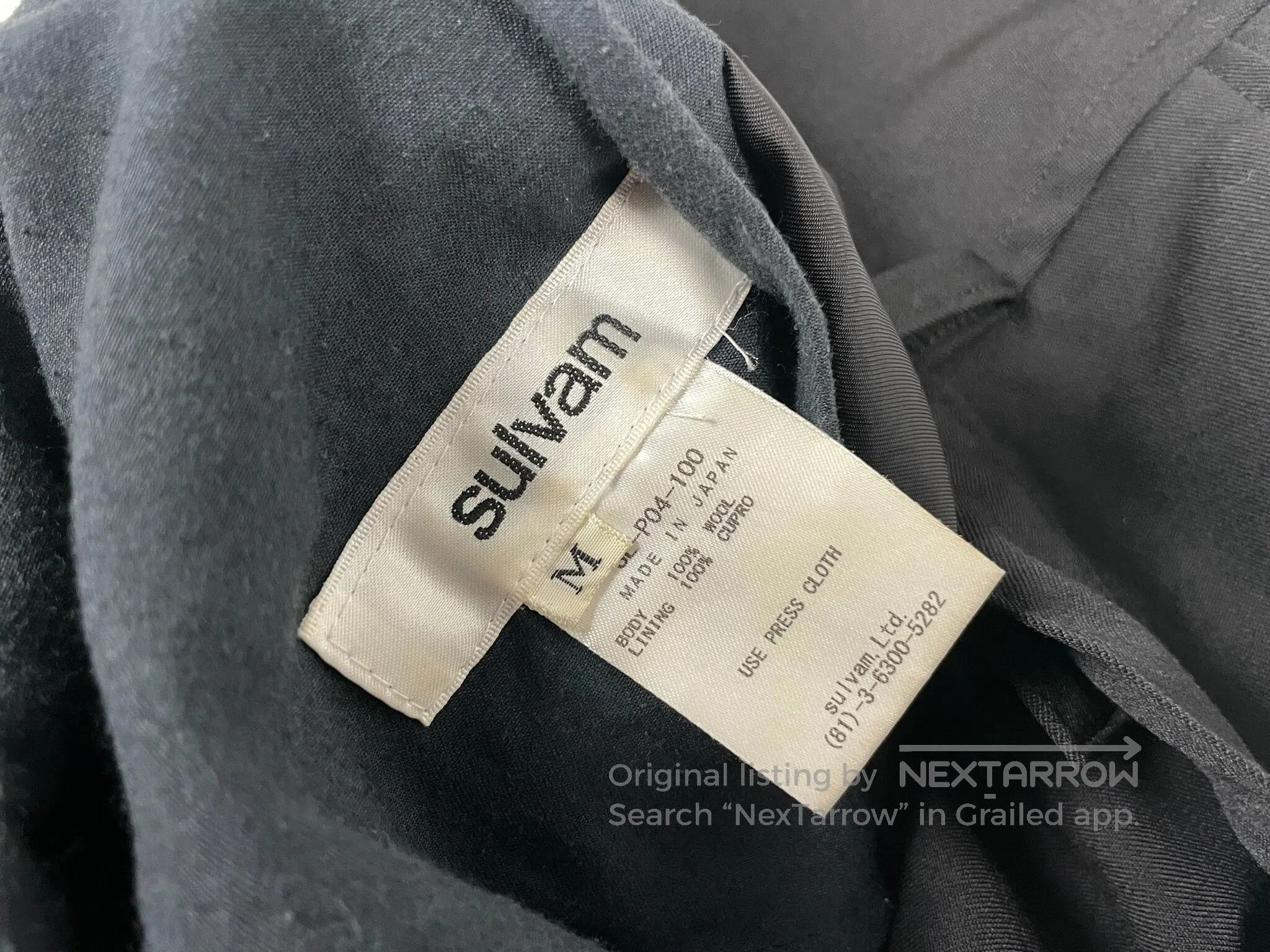 Other Sulvam Wool Trousers size M Zipper Wool Slacks Size US 28 / EU 44 - 5 Thumbnail