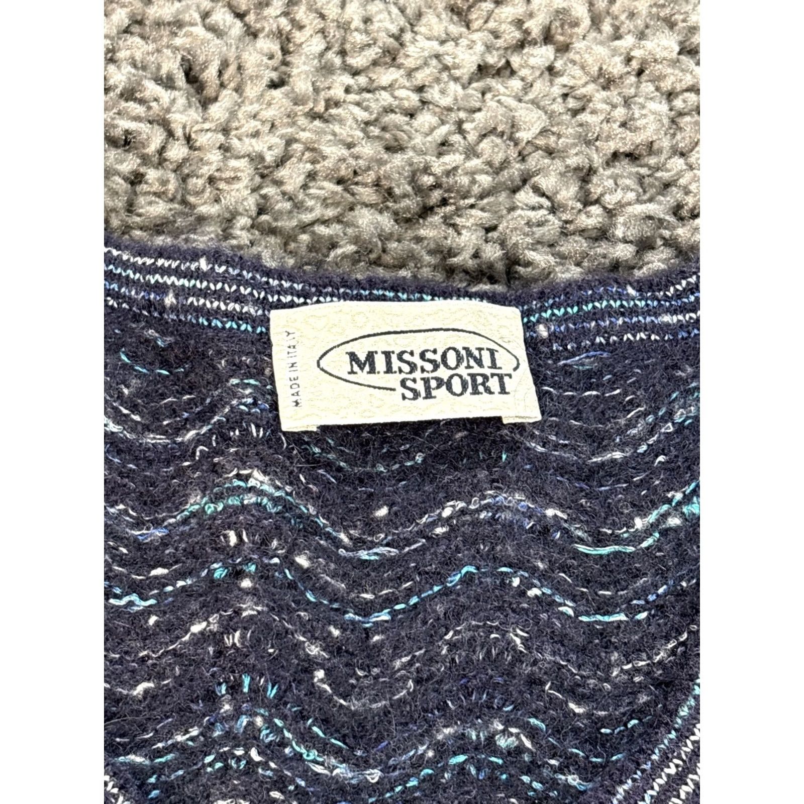 Missoni MISSONI Striped Knit Short Sleeve Shirt Womens M Multicolor Pullover Designer Classic Lightweight Size M / US 6-8 / IT 42-44 - 4 Thumbnail