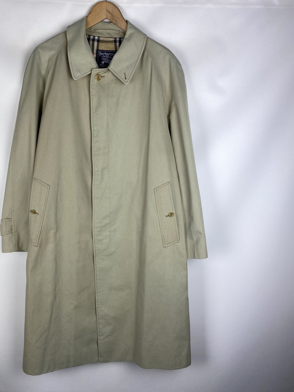 Burberry Burberrys vintage nova check lined men’s trench coat jacket Size US XXL / EU 58 / 5 - 3 Thumbnail